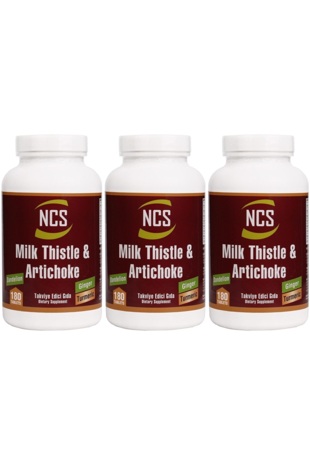 NCS Milk Thistle Artichoke Zerdeçal Karahindiba 3 Kutu 540 Tablet