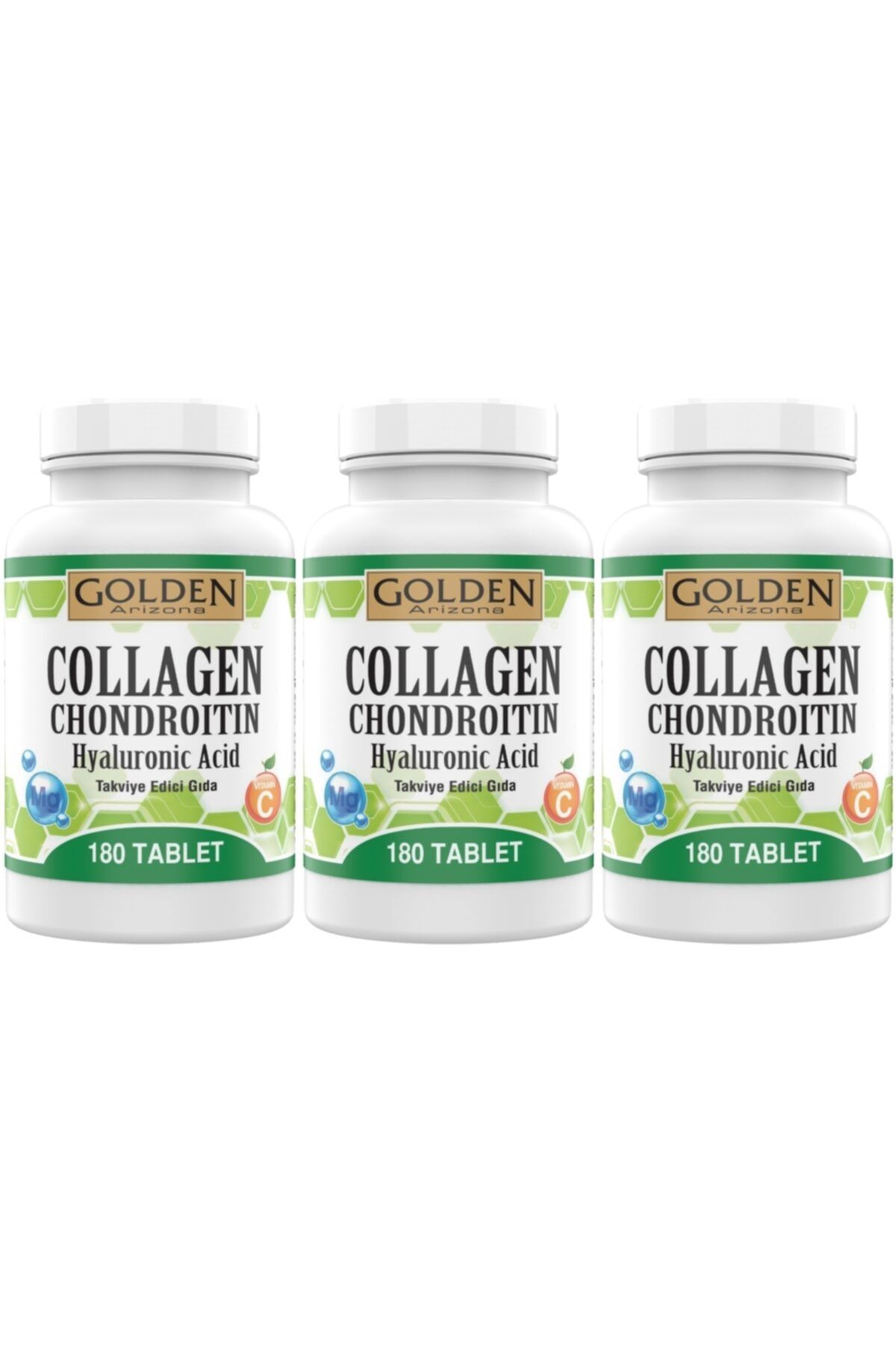 Golden Arizona Collagen Chondroitin 3 Kutu 540 Tablet Hyaluronic