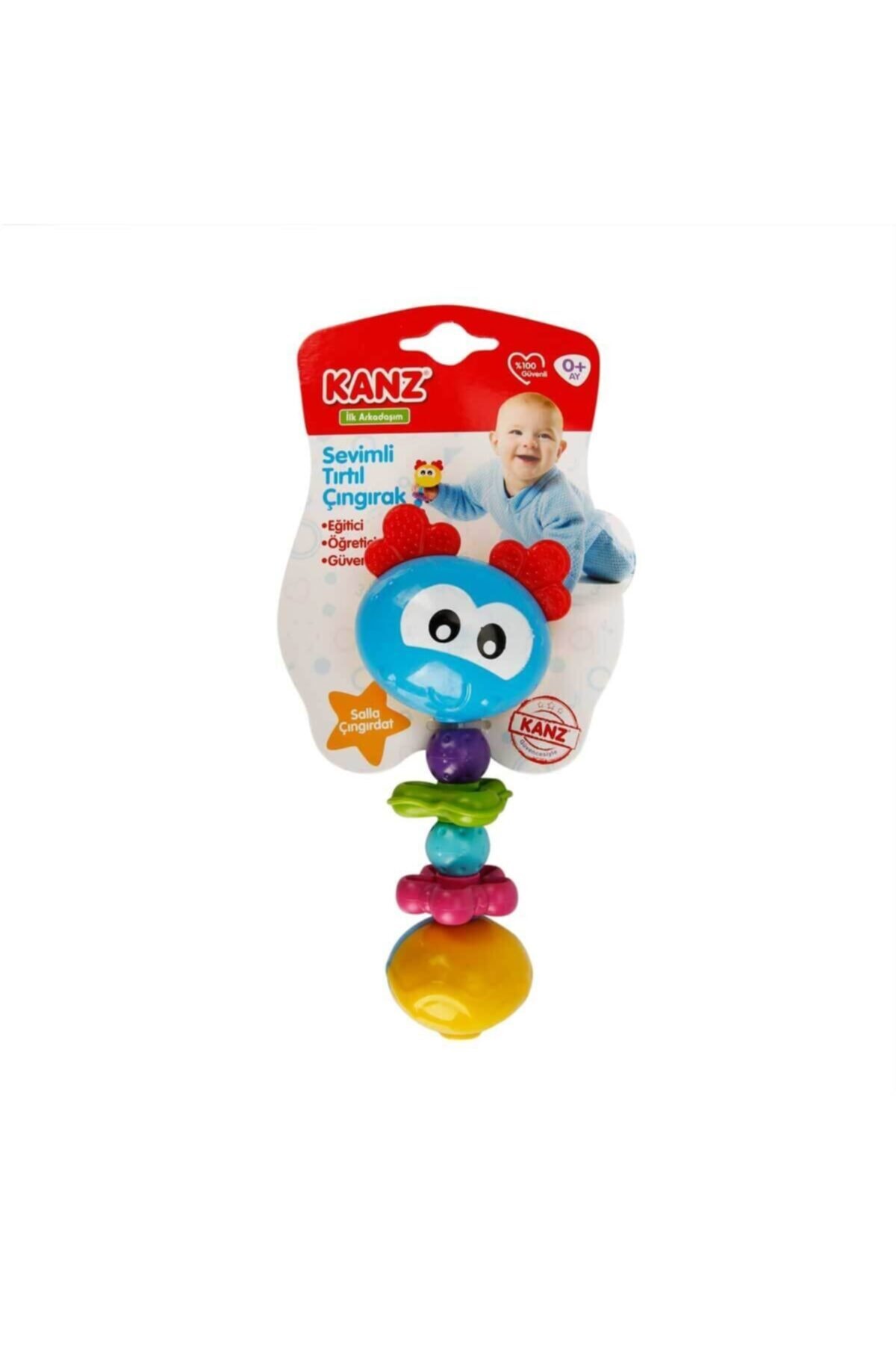 ENFAL OYUNCAK 30768 Kanz Sevimli Tırtıl Çıngırak / +0 Ay