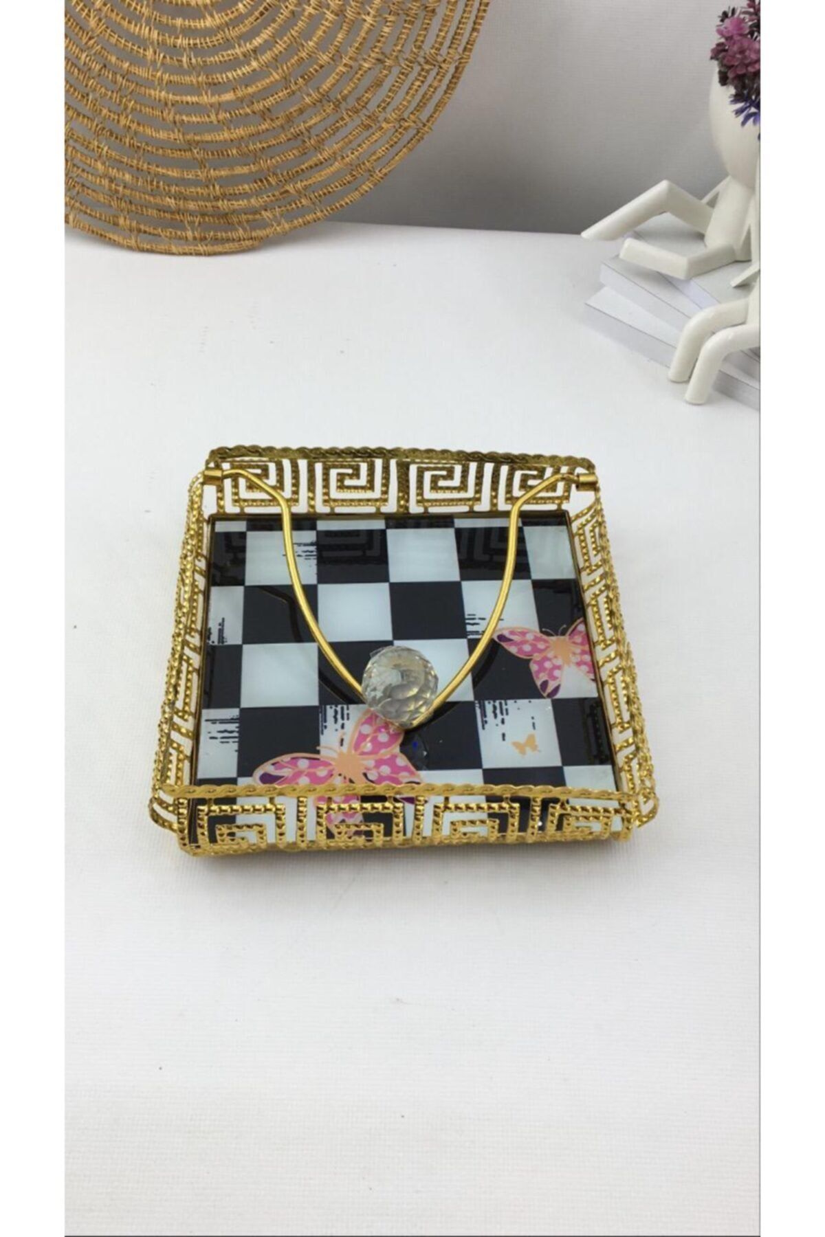 Kitchen Crazy Çelik Gold Dekoratif Kare Peçetelik