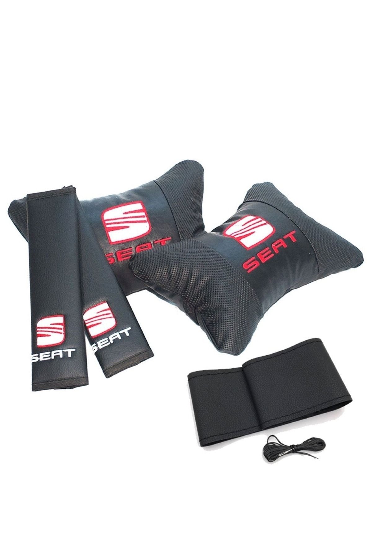 OTOPİNK Seat Leon Mk2 2005-2012 Premium Konfor Seti Yastık-kemer-kılıf