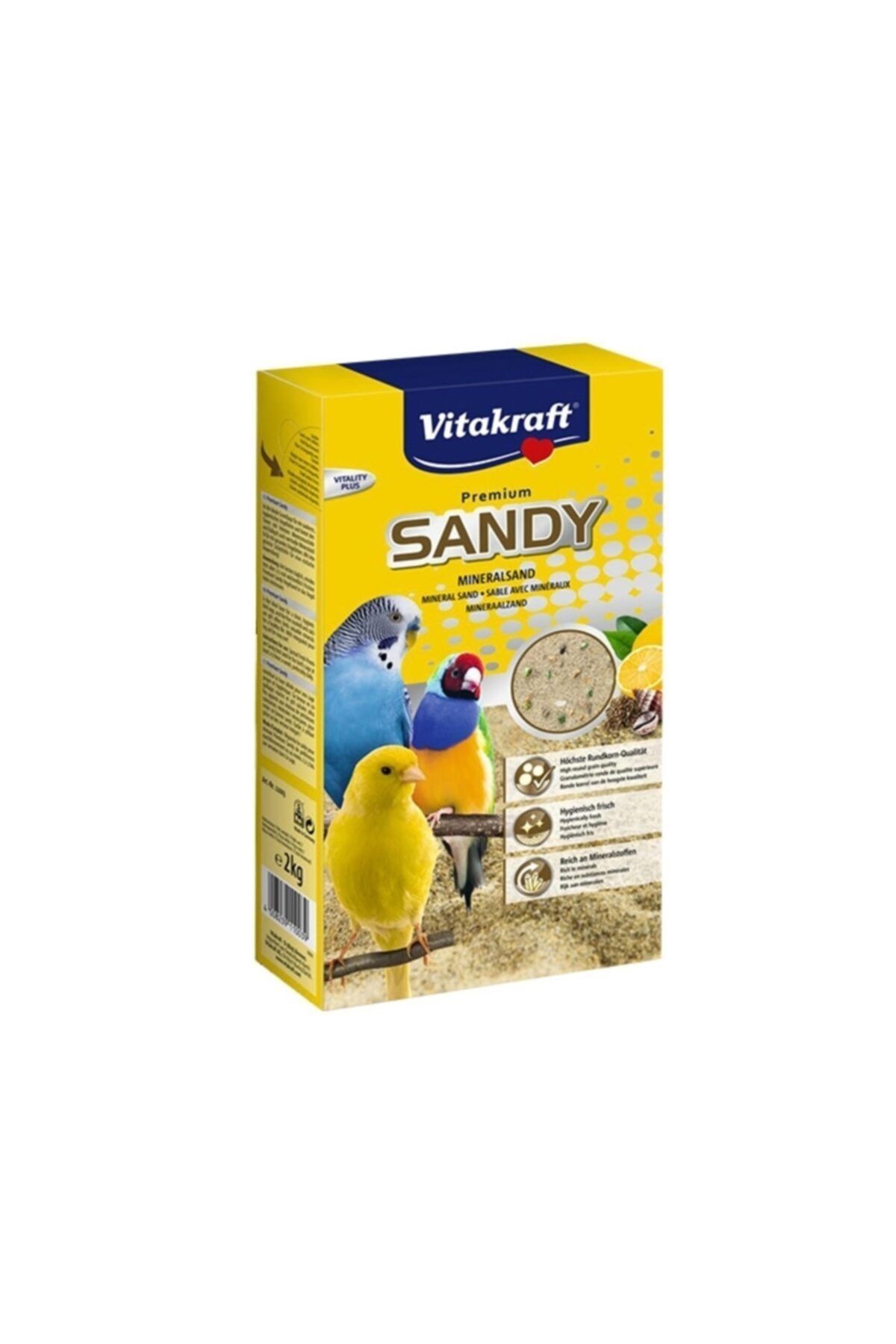 Vitakraft Sandy Yüksek Mineralli Kuş Kumu 2 Kg