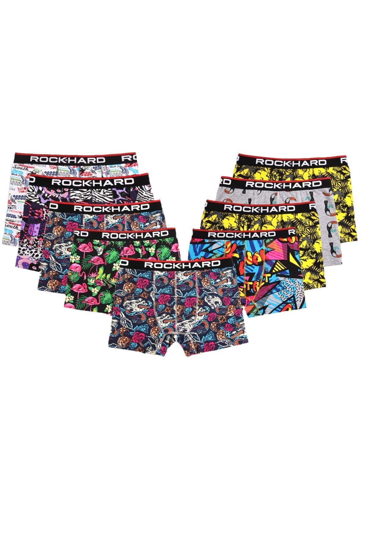 Boxerandmore Erkek Premium 9'lu Desenli Boxer Seti