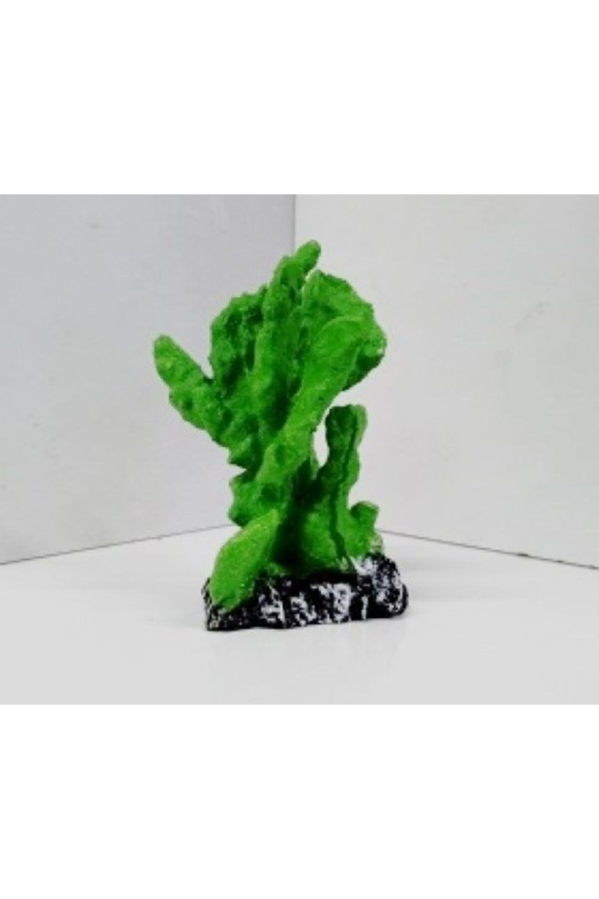 TROPİKAL Yapay Mercan Dekor Yaprak (YEŞİL) 13 Cm X 10 Cm