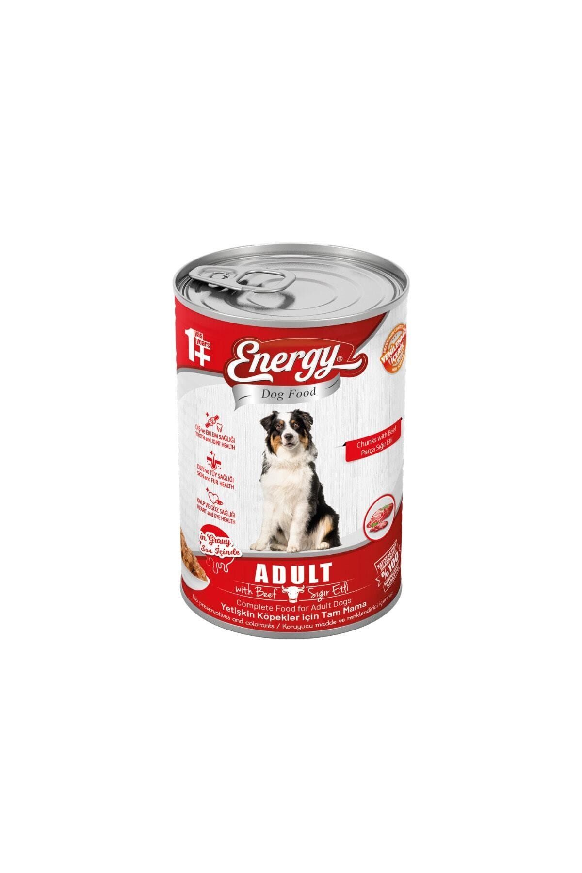 Energy Sığır Etli Yetişkin Köpek Maması-400 Gram-12 Konserve