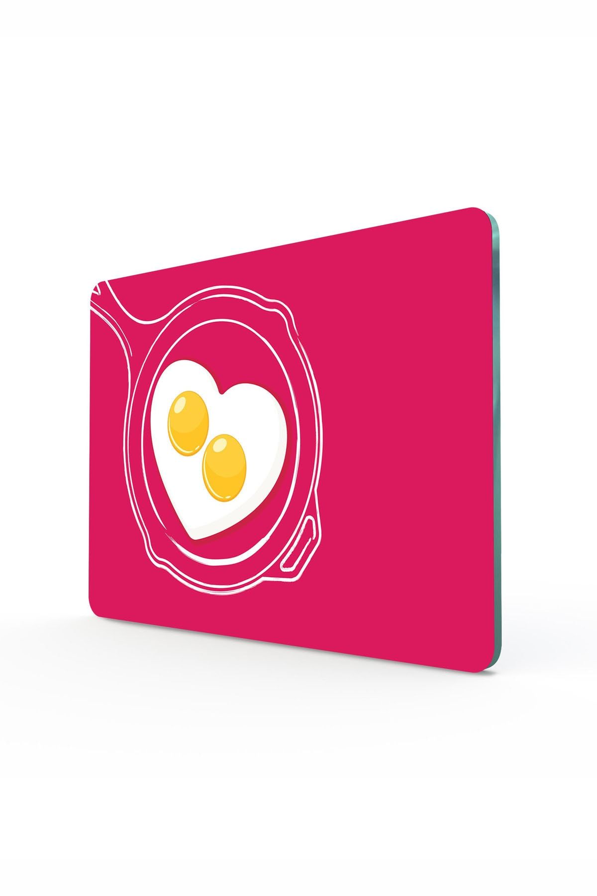 Decovetro Cam Kesme Tahtası Ve Sunum Tablası | Aşk Yumurtası Desenli | 30cm X 40cm