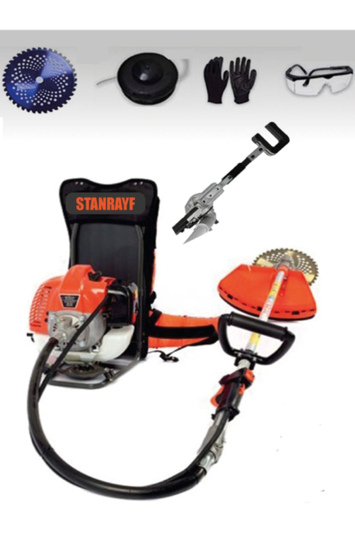 stanrayf Germany Çelik Şanzumanx-torq 9800 6.9hp Zeytin Silkme +ot Çalı Çim Biçme Sırt Tipi Tırpan