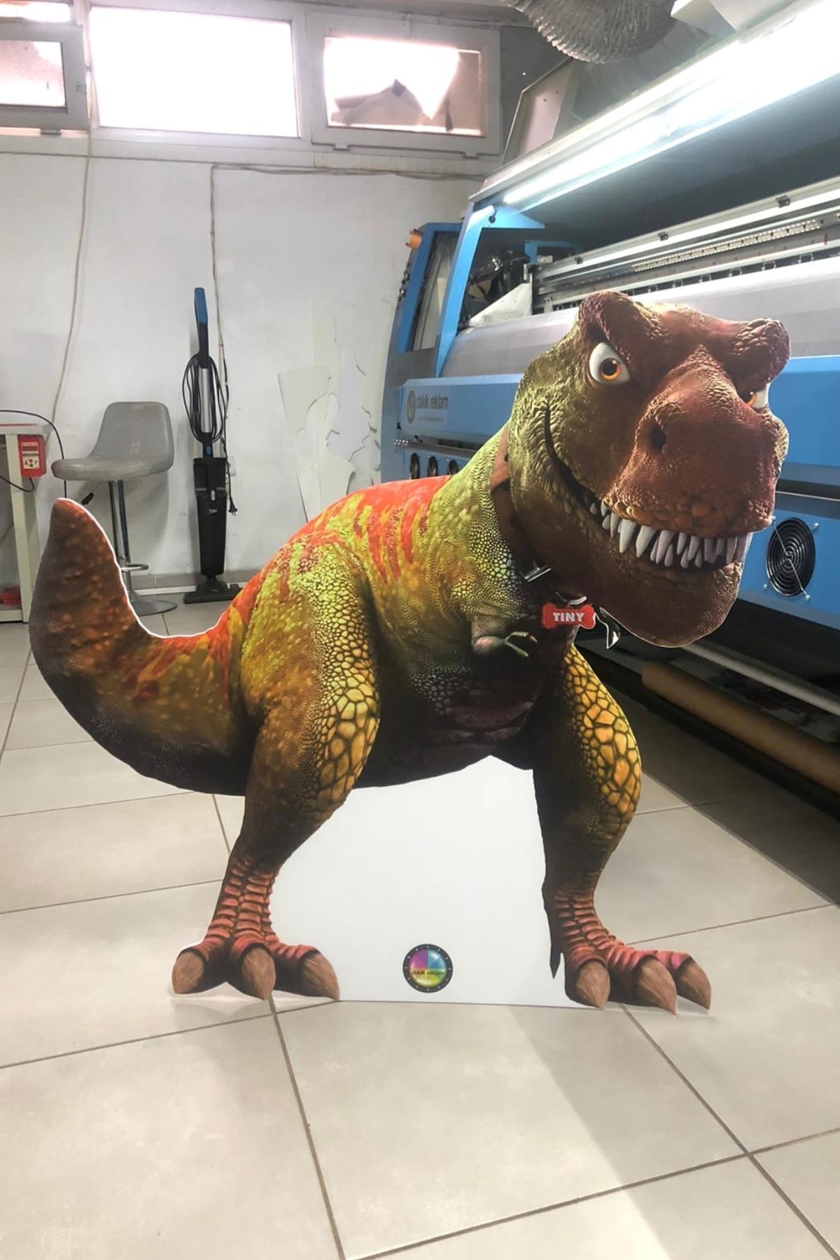 dakik reklam Dinozor Maket T-rex Jurassic Park Karton Ayaklı 2d Dinazor Figür Maket 100cm
