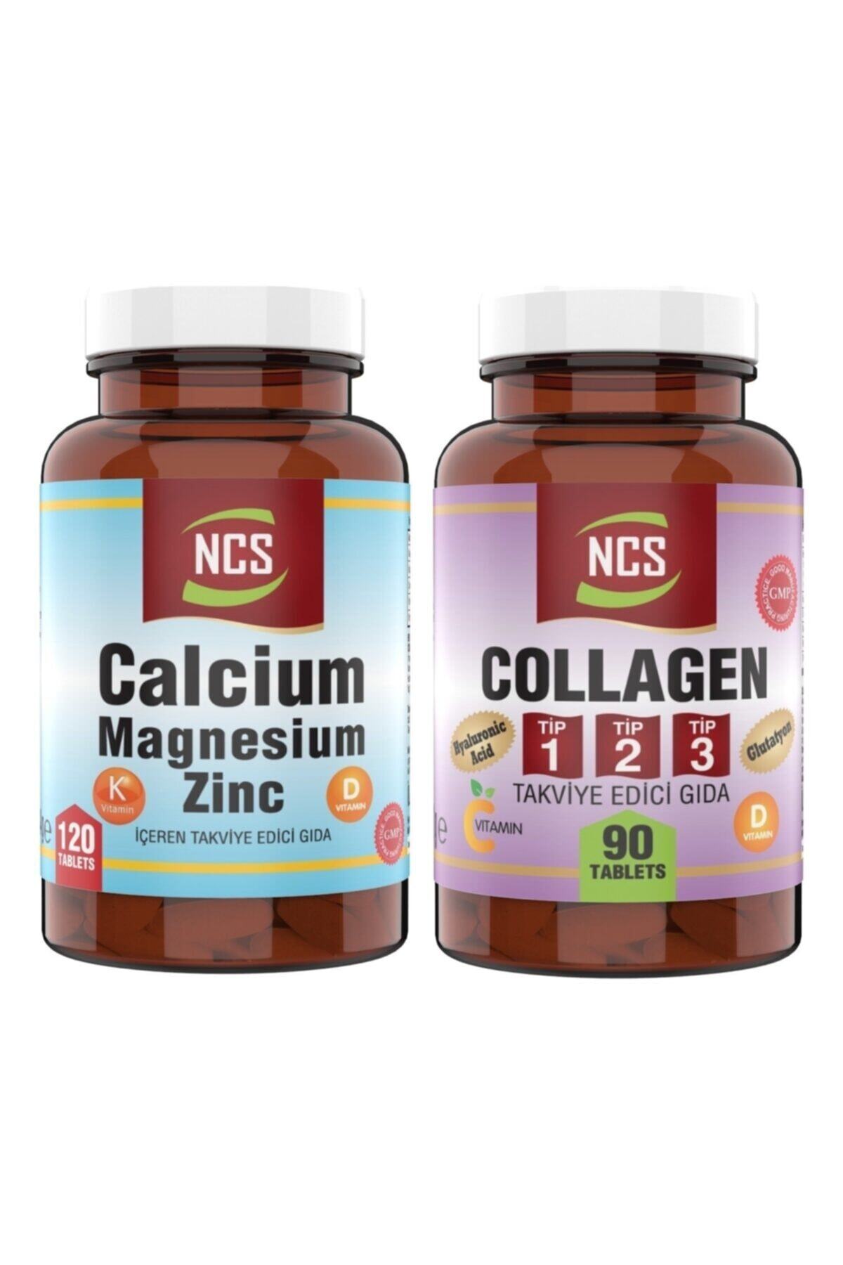 NCS Collagen Glutatyon Tip 1-2-3  90 Tablet Kalsiyum Magnezyum Çinko 120 Tablet