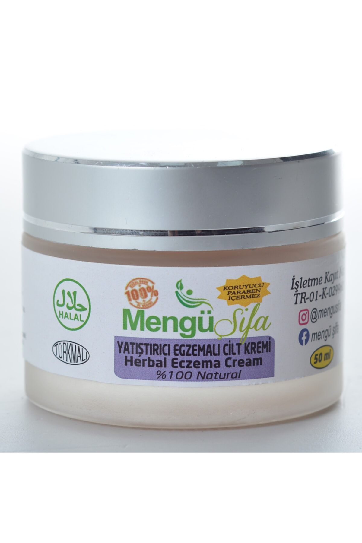 mengü şifa Yatıştırıcı Egzama Cilt Kremi 50ml %100 Doğal