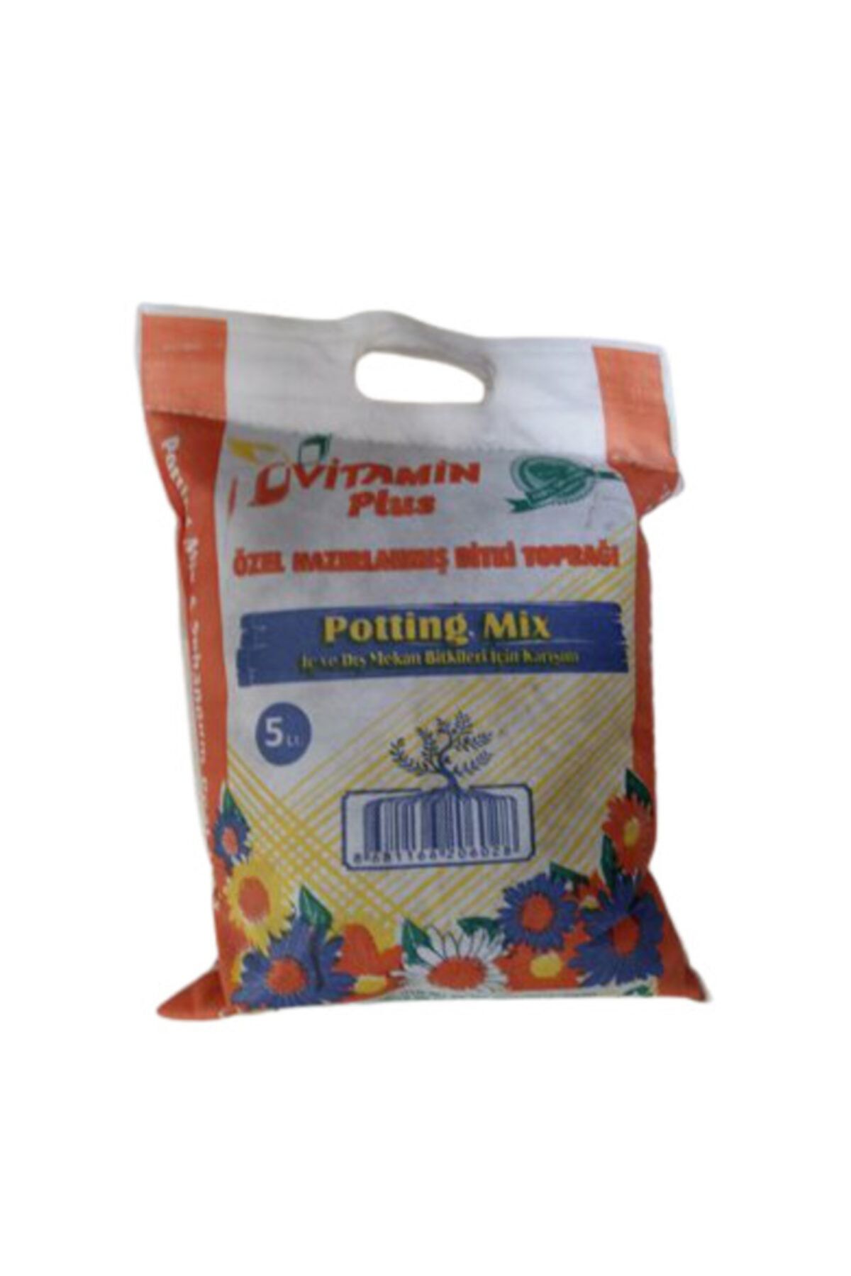 Vitamin Bitki Saksı Toprağı Torf - 5 Lt Vıtamınlı Torf Saksı Toprağı