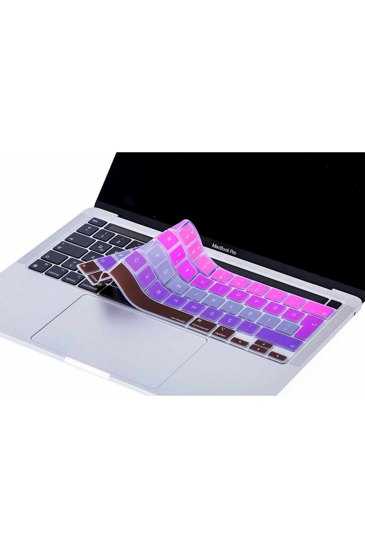Mcstorey Laptop Macbook Pro Touchbar Klavye Koruyucu 13inc A2251 A2289 A2338 16inc A2141 Türkçe Baskılı Ombre