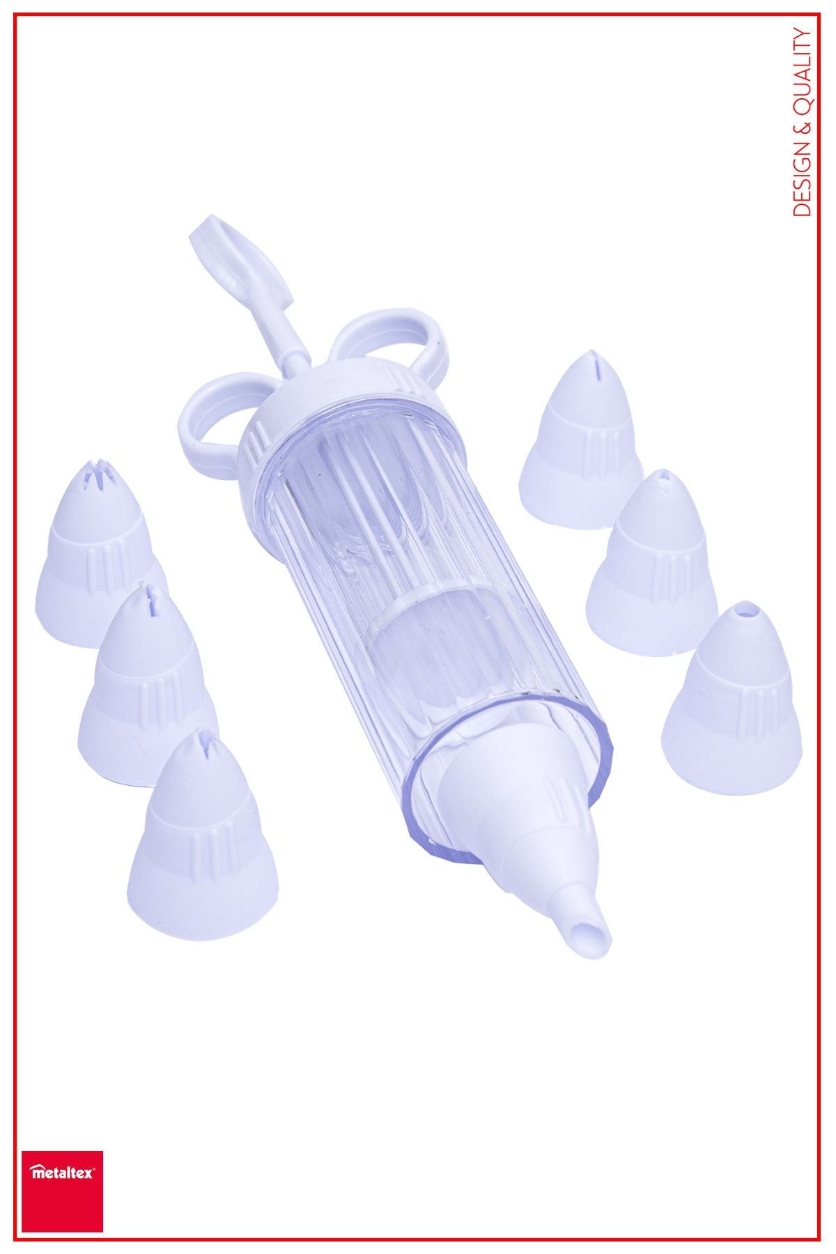 Metaltex 7 Uçlu Pasta Dekorasyon Pompası