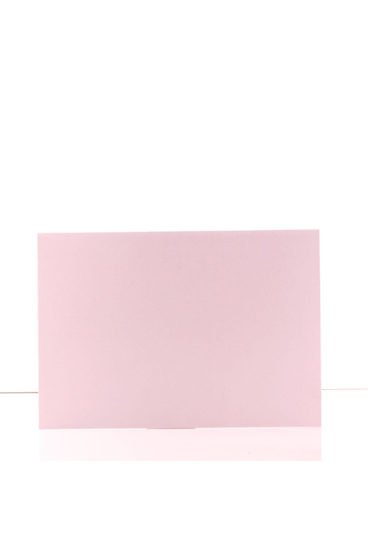 Ege 16x23 cm Metalik Şeker Pembe 250 gr Lüks Davetiye Zarfı 50 Adet