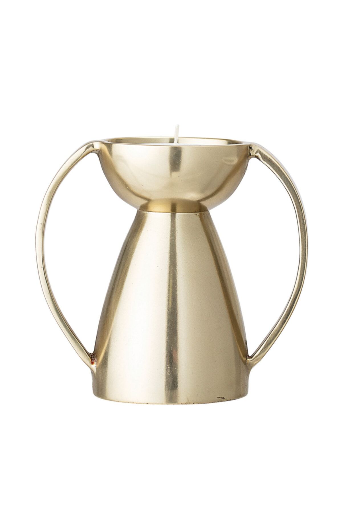 Warm Design Metal Altın Mumluk