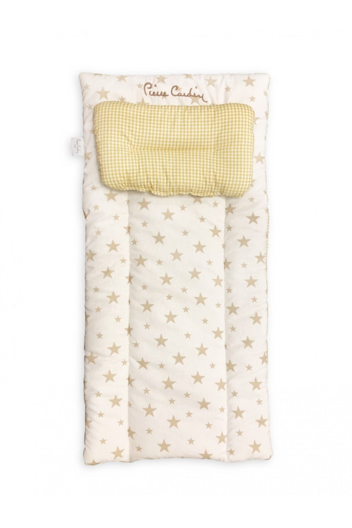 ELİTS BEBEK Pierre Cardin Lüks Nakışlı Alt Açma Minderi - Ekru