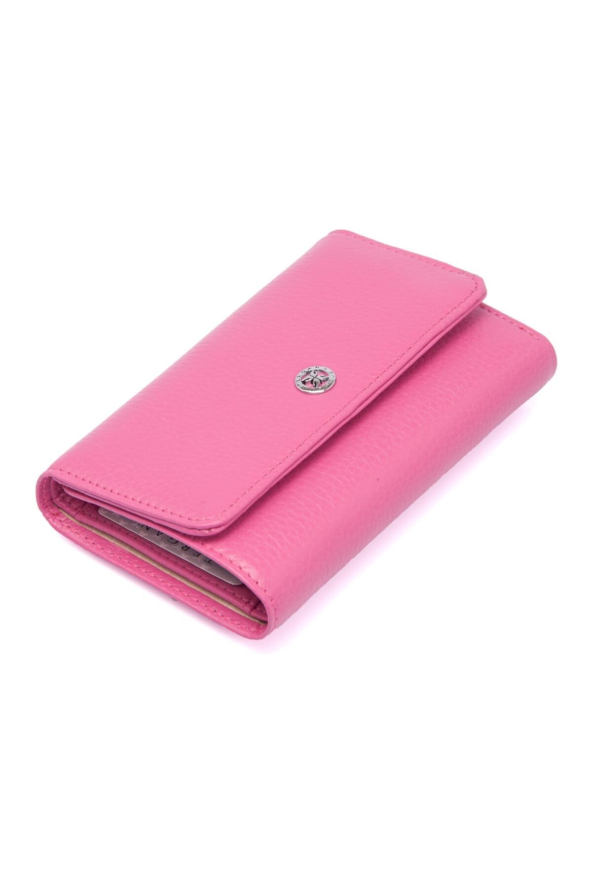 Tergan Fuşya Deri Kadın Cüzdanı 05730h68