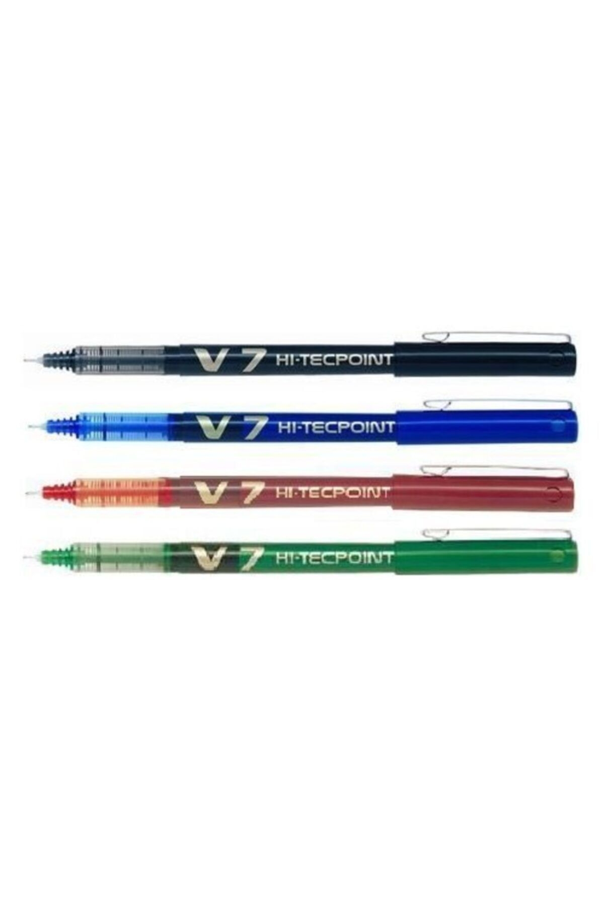 Pilot V7 Mavi-siyah-kırmızı-yeşil 4'lü Set