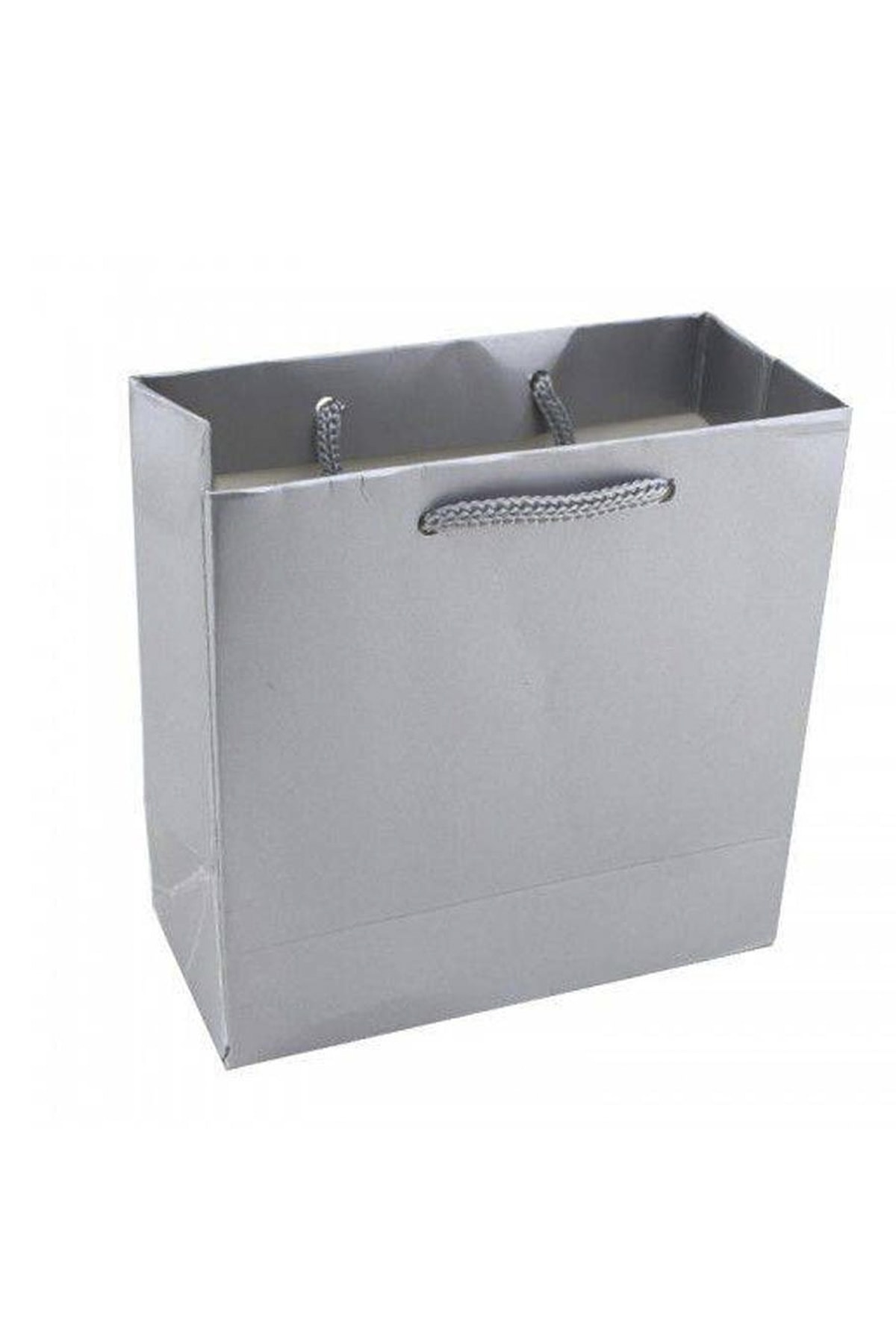 Kesepak Mini Karton Çanta Gümüş Gri 17x26x6,5 cm 25 Adetli