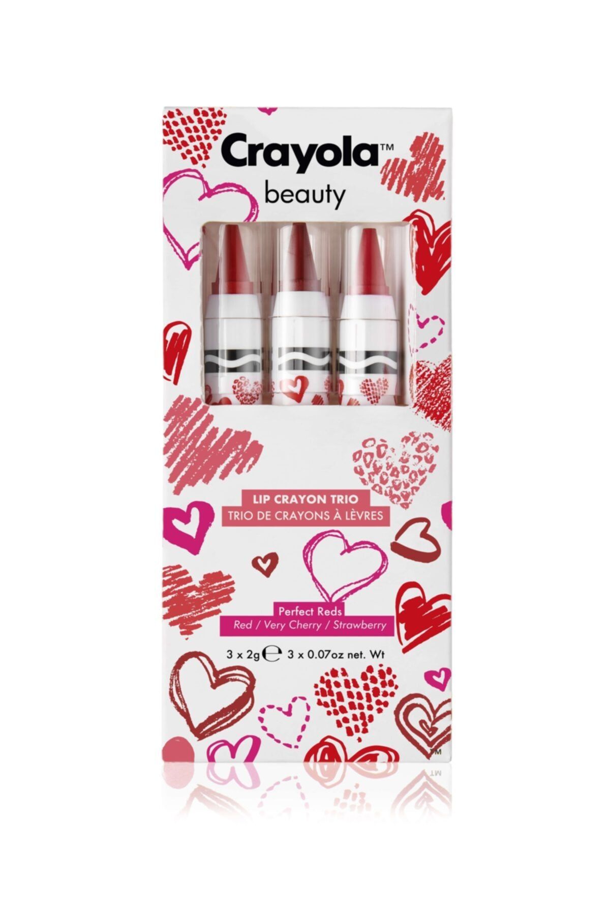 Crayola Lip Crayon Trio Perfect Reds Ruj Seti