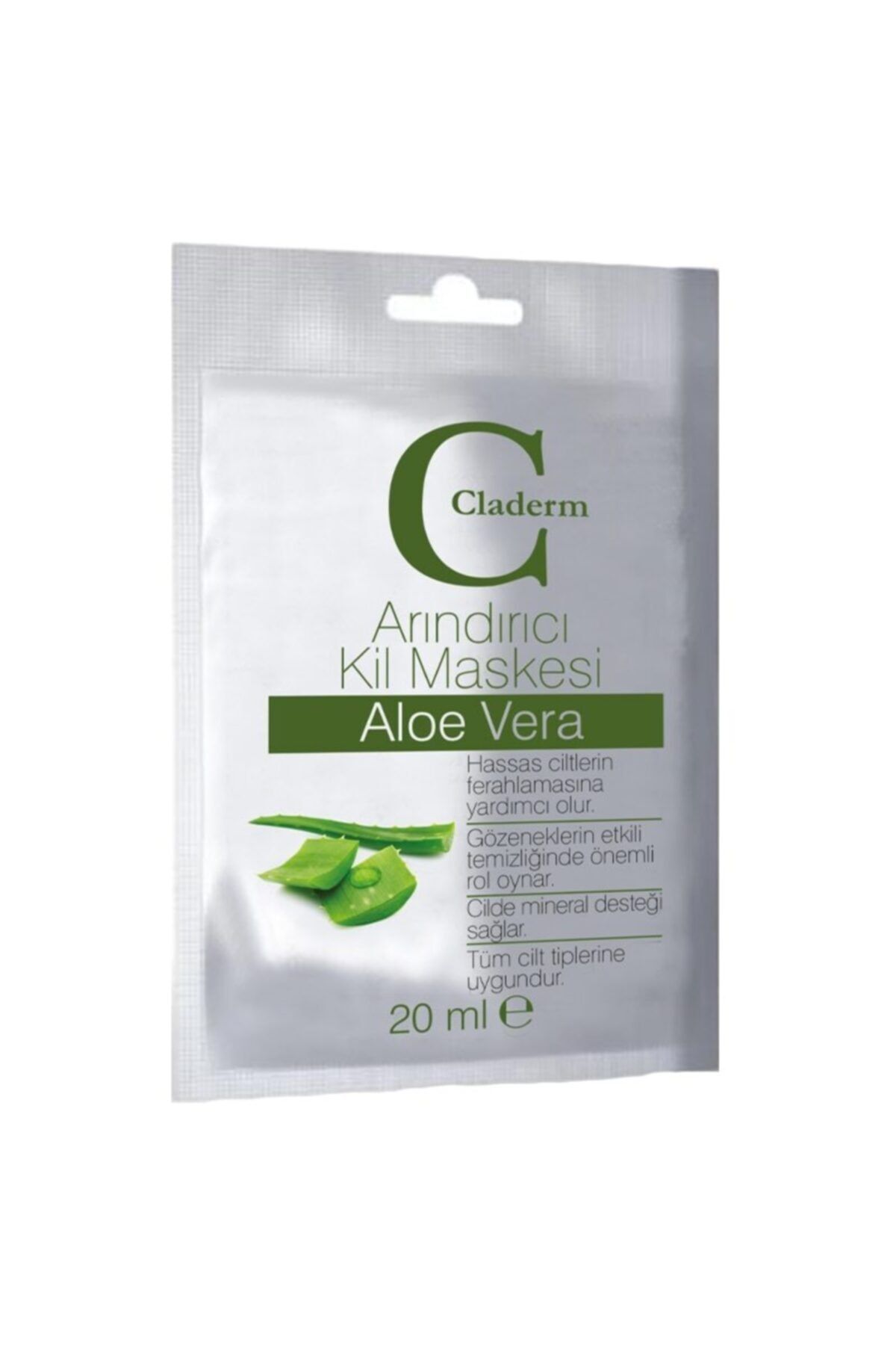 Claderm Arındırıcı Kil Maskesi Aloe Vera 20 Ml