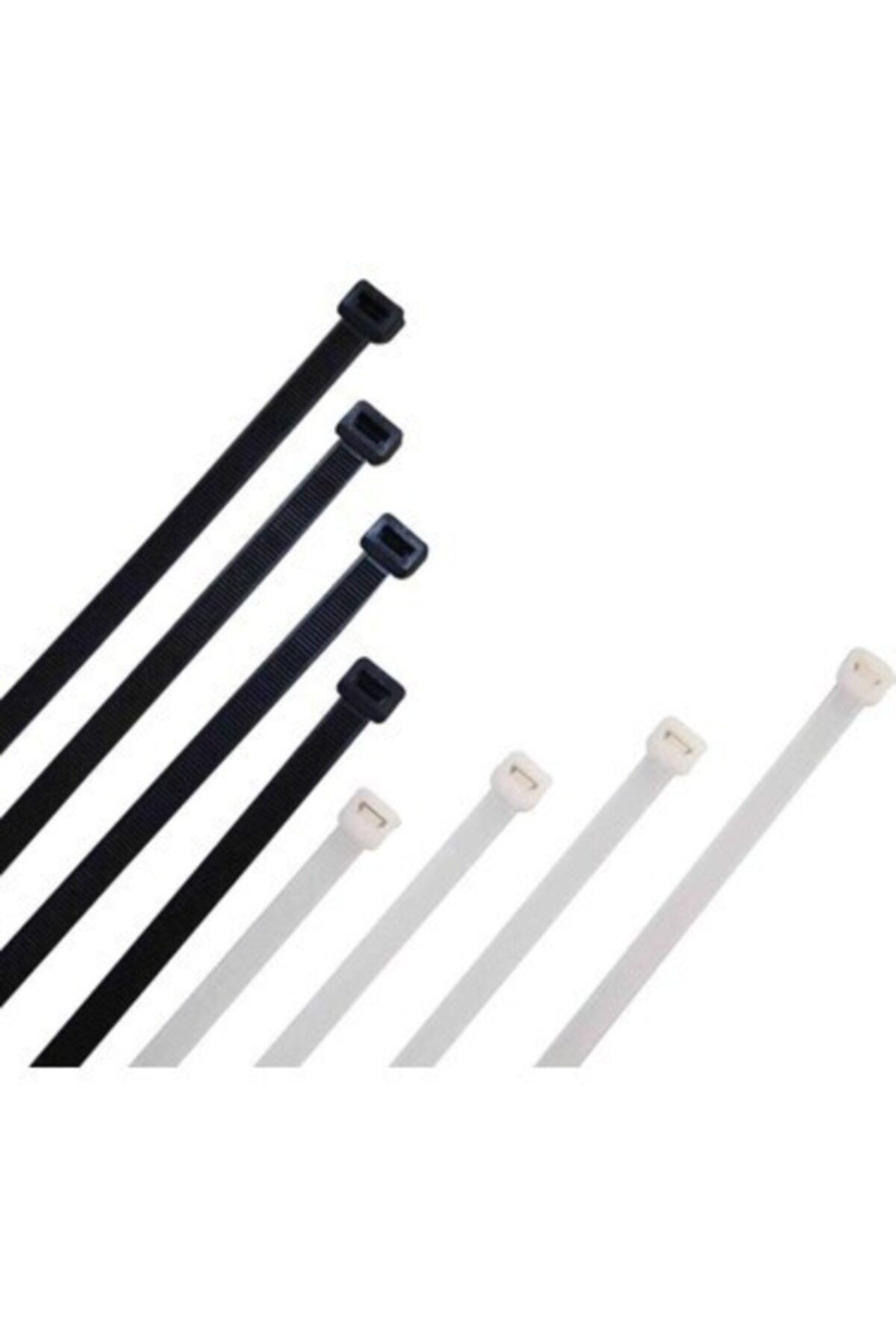 zenıth klips Kablo Bağı & Plastik Kelepçe & Cırt Kelepçe 4,8x450 Beyaz 100 Adet (paket)