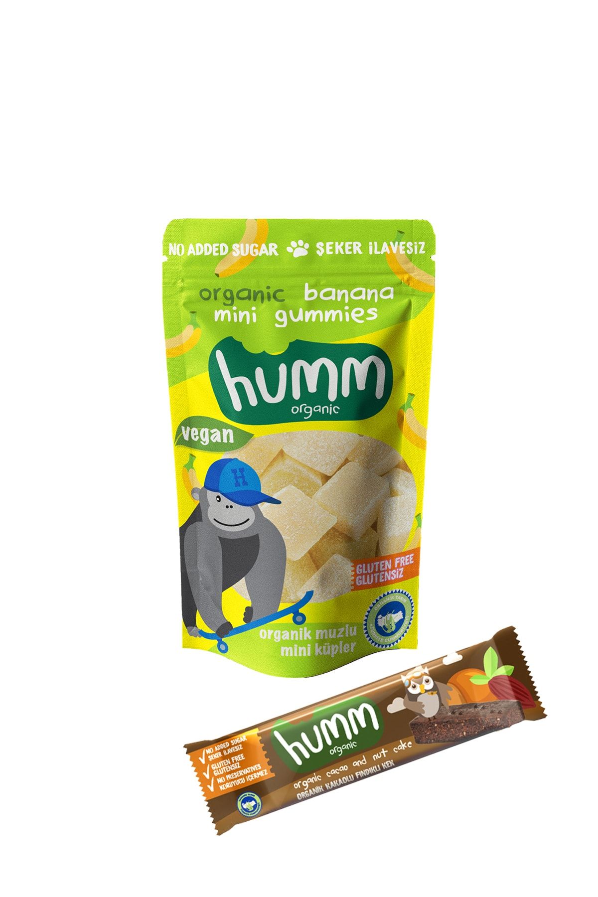 Humm Organic Organik Vegan Glutensiz Atıştırmalık Paketi 6 Adet