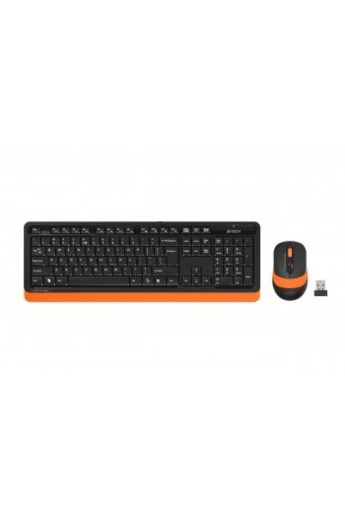 A4 Tech Turuncu Klavye+mouse Kablosuz Set Fg1010 Q 2.4 Ghz Usb