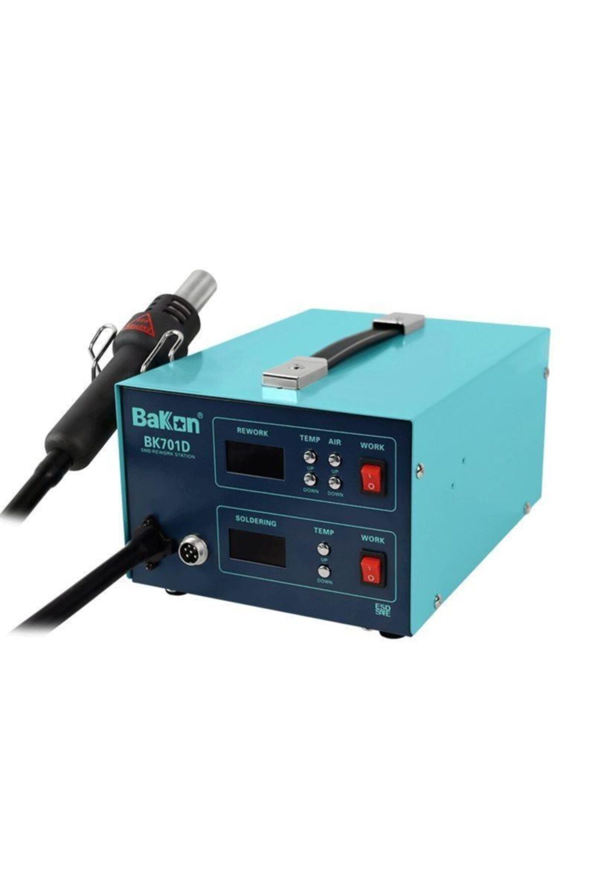BAKON Bk701d Intelligent 2 In 1 Sıcak Havya Üfleme Ve Lehimleme Seti 700w
