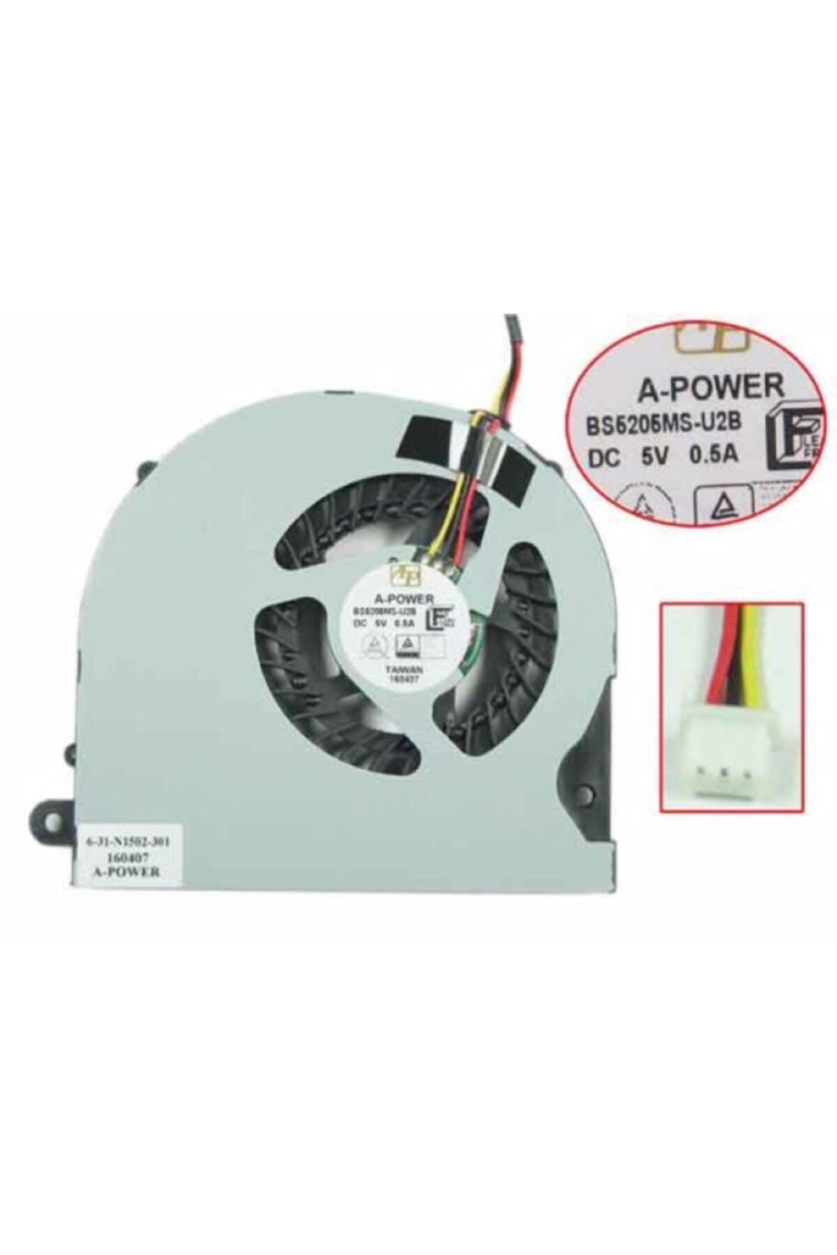 Casper Excalibur G5k, G5k.6700-d665p Notebook Fan (sol)