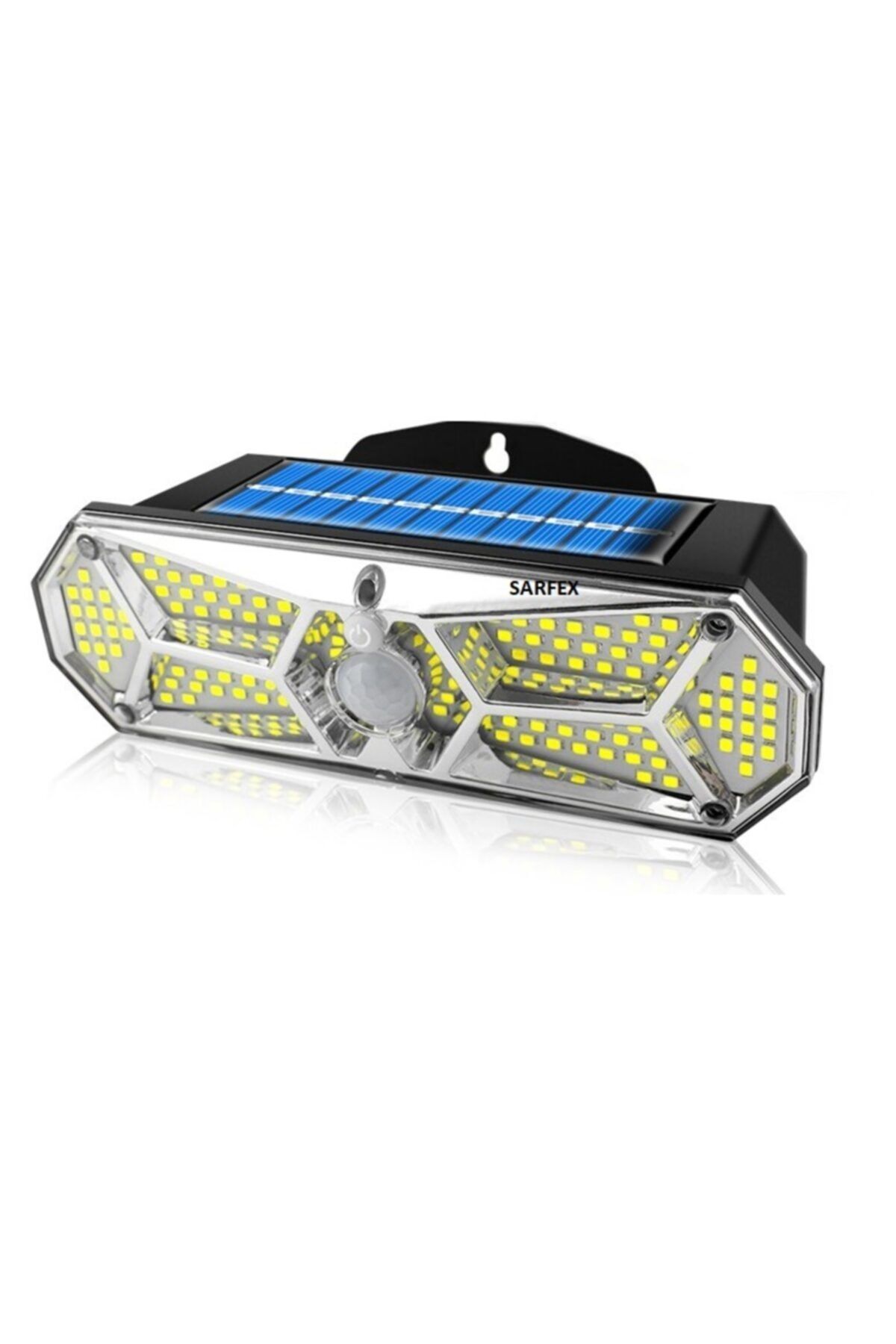 SARFEX Solar Güneş Enerjili 158 Ledli Hareket Ve Karanlık Sensörlü 3 Modlu Su Geçirmez Led Aydınlatma