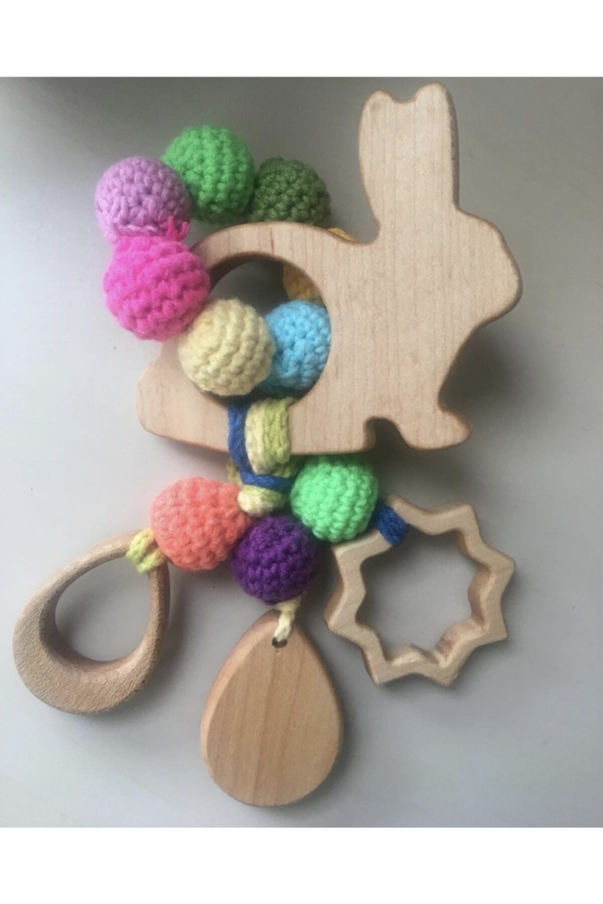 FourSistersHandMade Agucuk Bebe Tavşan Diş Kaşıyıcı