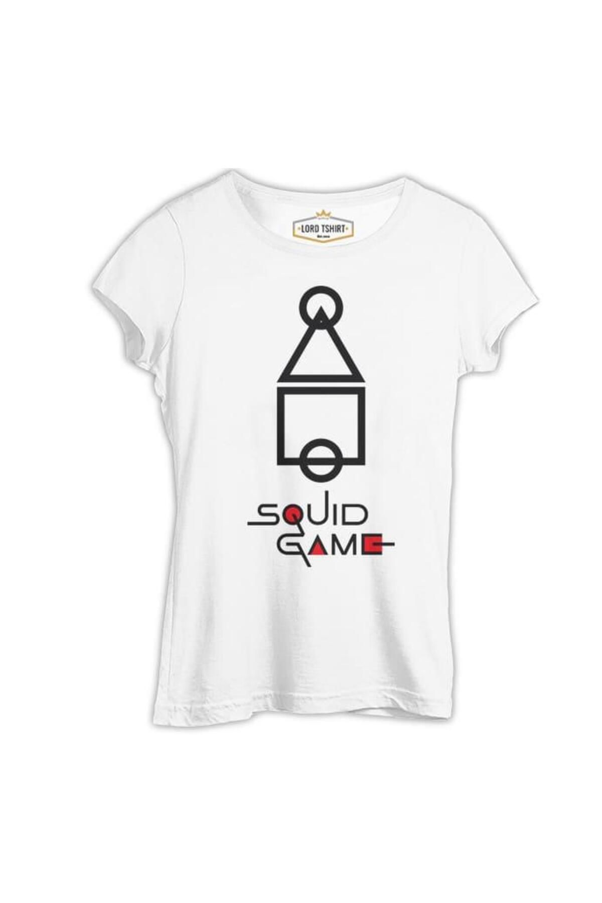 Lord T-ShirtSquid Game -Şekil Beyaz Kadın Tsh...