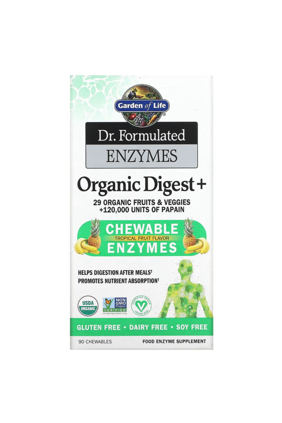 GARDEN OF LIFE, Dr.Formulated Enzymes, Organi...