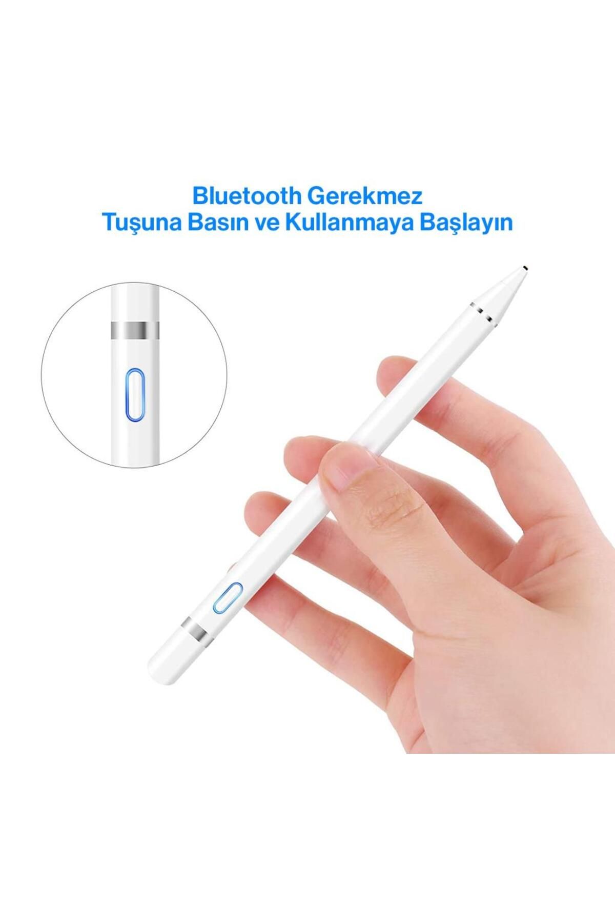 Tüm Cihazlar Ile Uyumlu Stylus Hassas Yazı Çizim Kalemi 2. Nesil