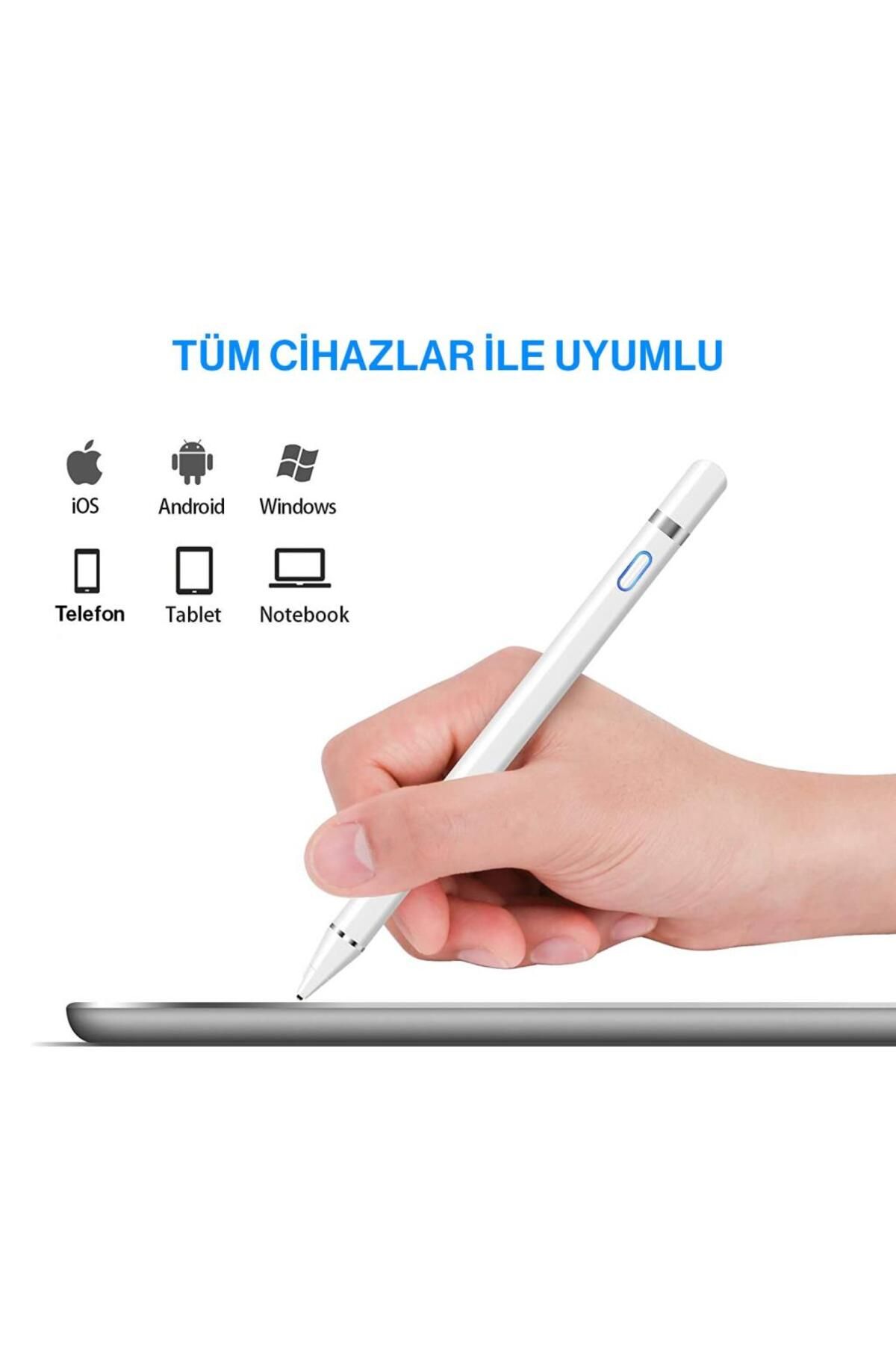 Tüm Cihazlar Ile Uyumlu Stylus Hassas Yazı Çizim Kalemi 2. Nesil