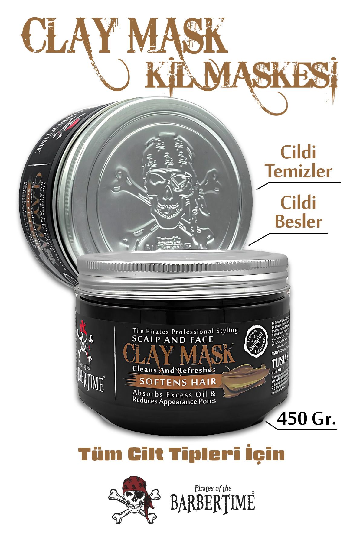 Barbertime Clay Mask - KilMaskesi (Saç ve Yüz...