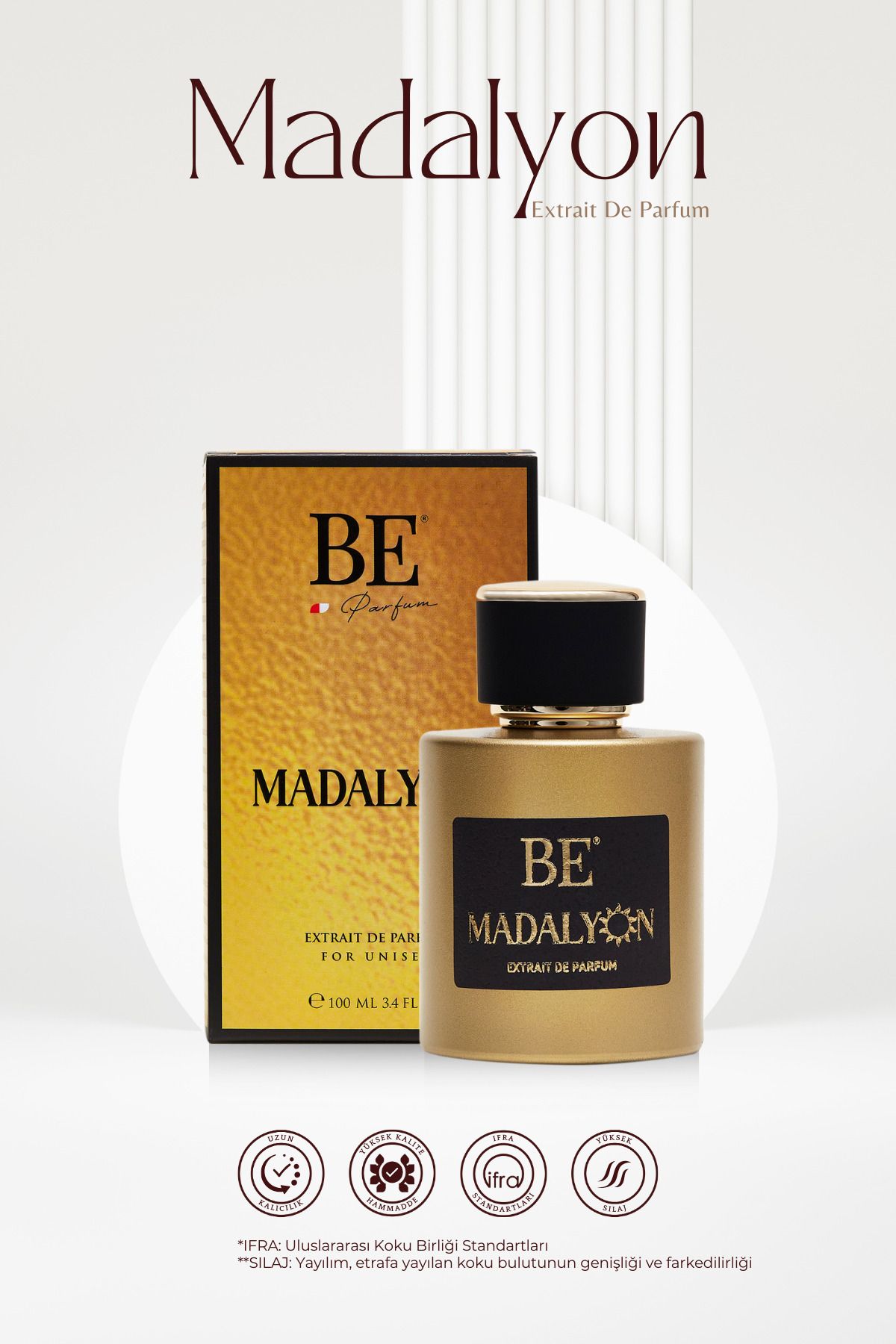 Madalyon Özel Seri 100 ml Unisex Parfüm Edp Meyvemsi Çiçeksi Odunsu