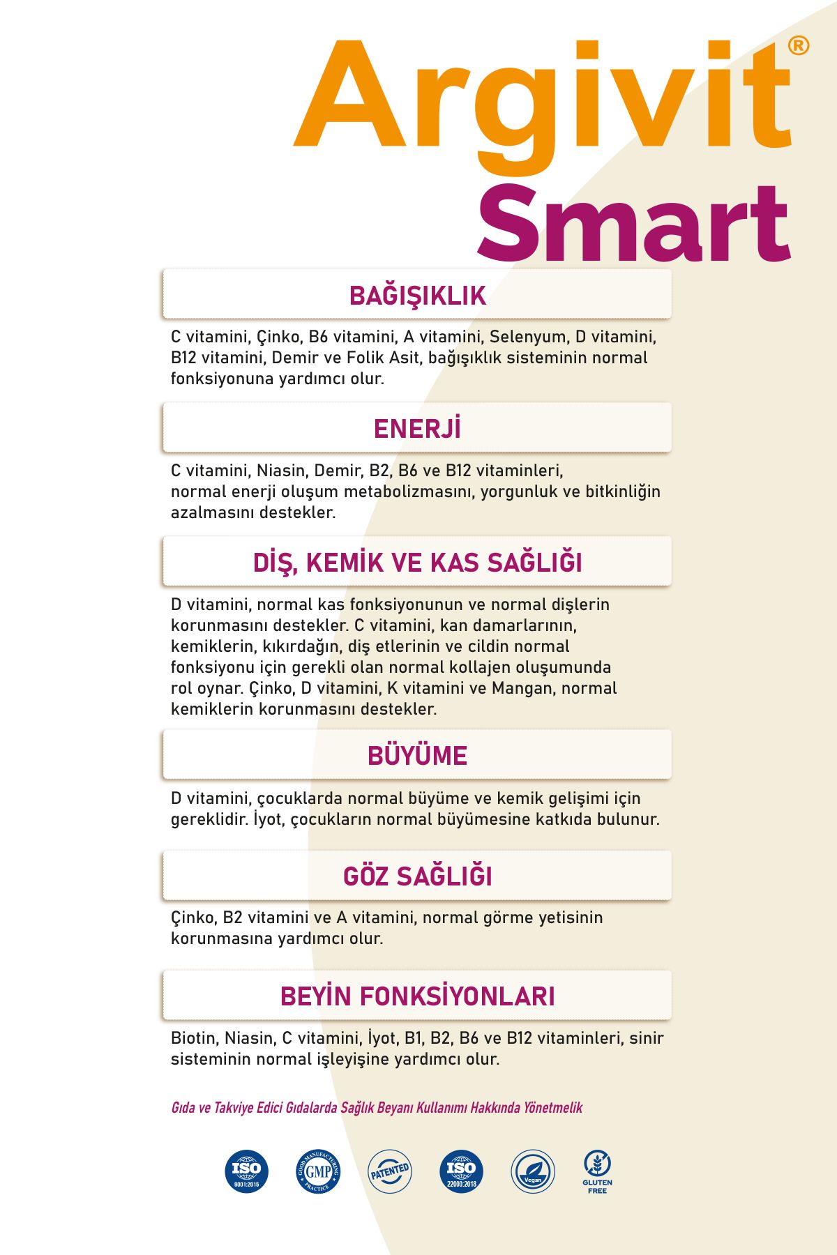 Smart Fosfatidilserin, Kolin, Multivitamin Ve Multimineral Şurup 150 ml - Portakal Vanilya Aromalı