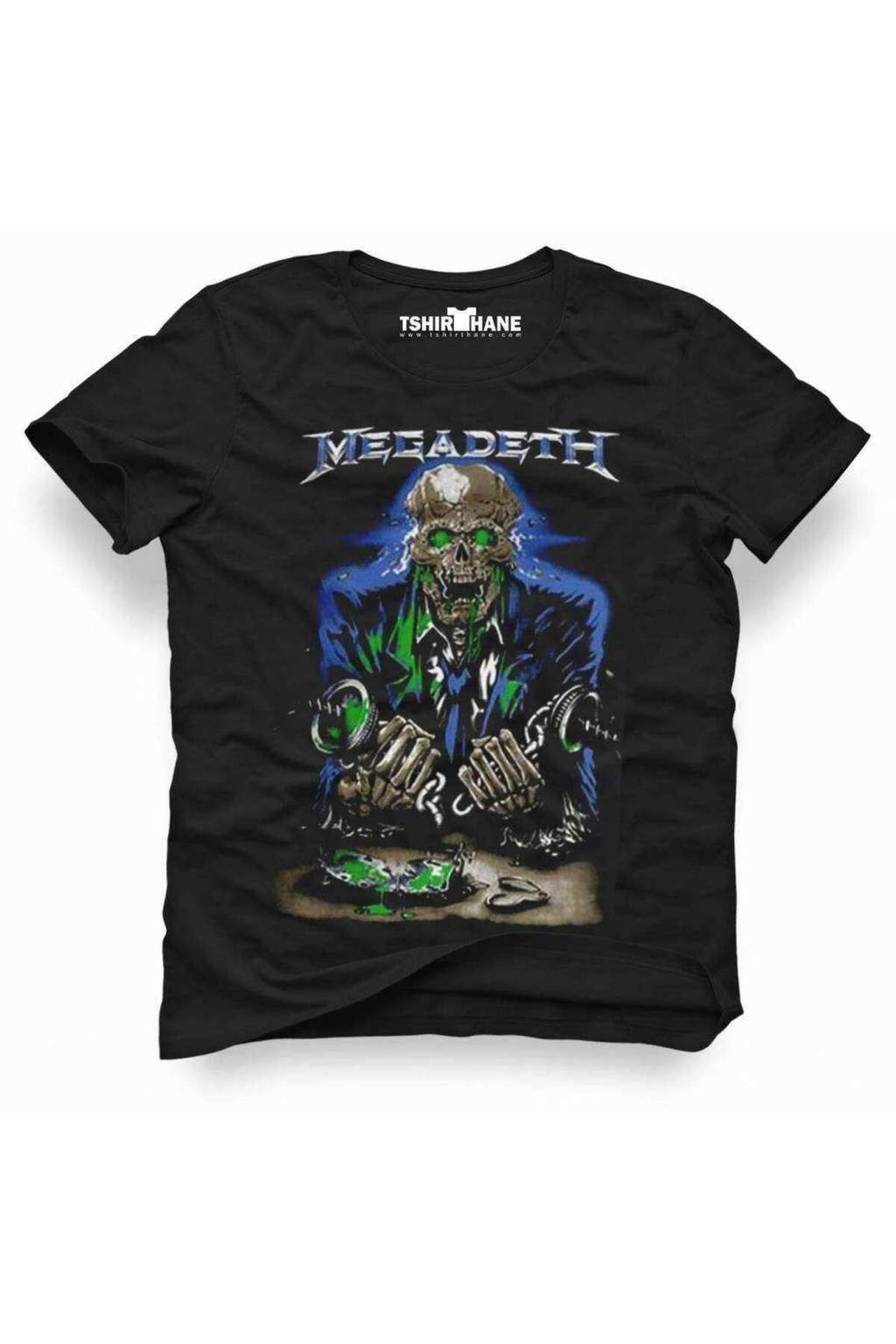 Tshirthane Megadeth RockMetal Müzik Baskılı E...