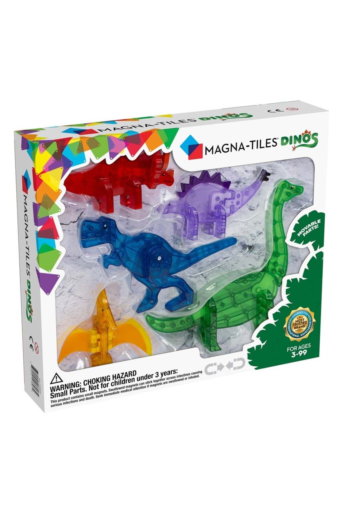 Magna Tiles Magna-tiles -Dinozorlar - 5 Parça