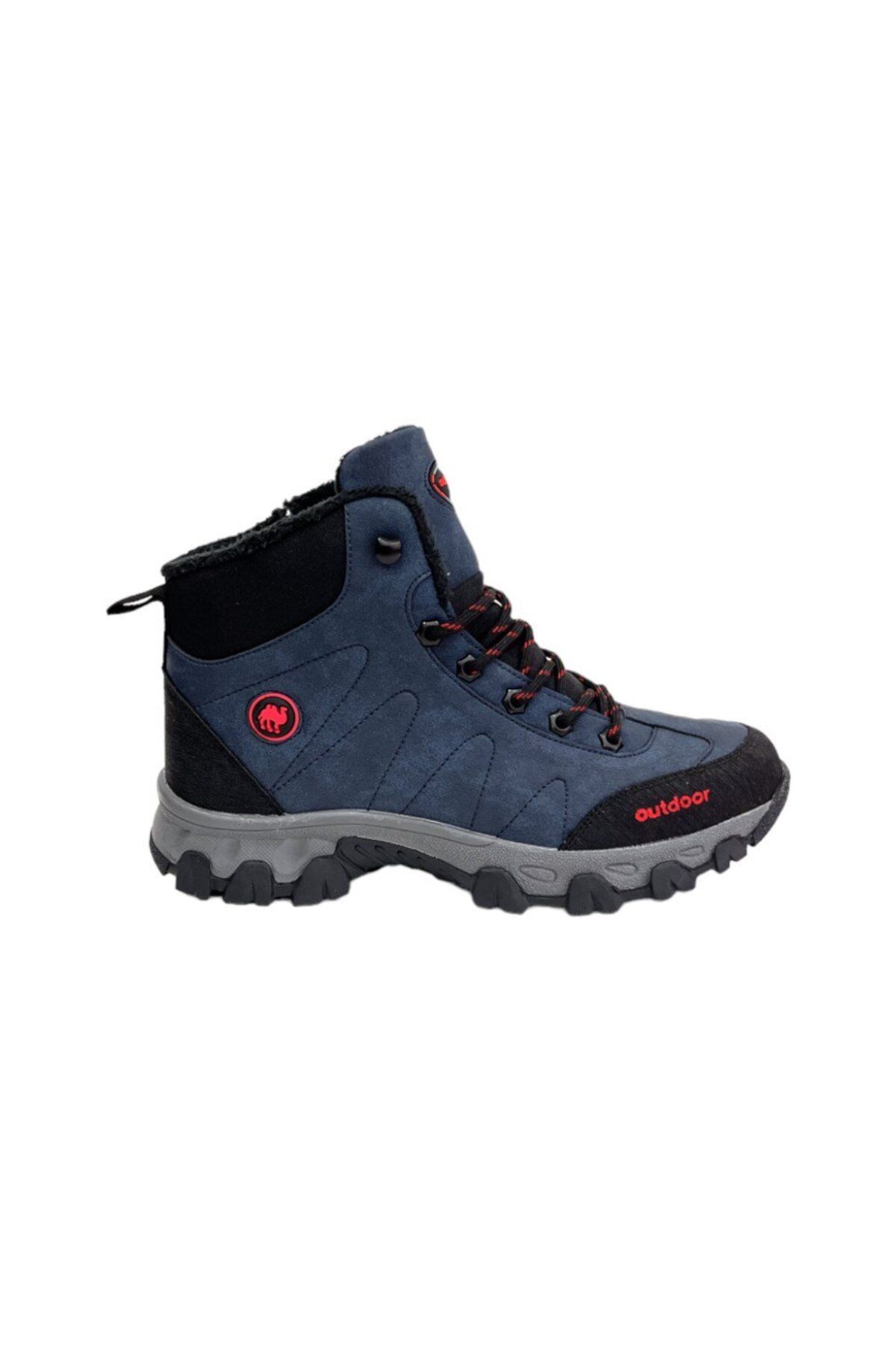 Soğuk Geçirmez Unisex Uzun Outdoor Trekking Bot Ayakkabı Lacivert