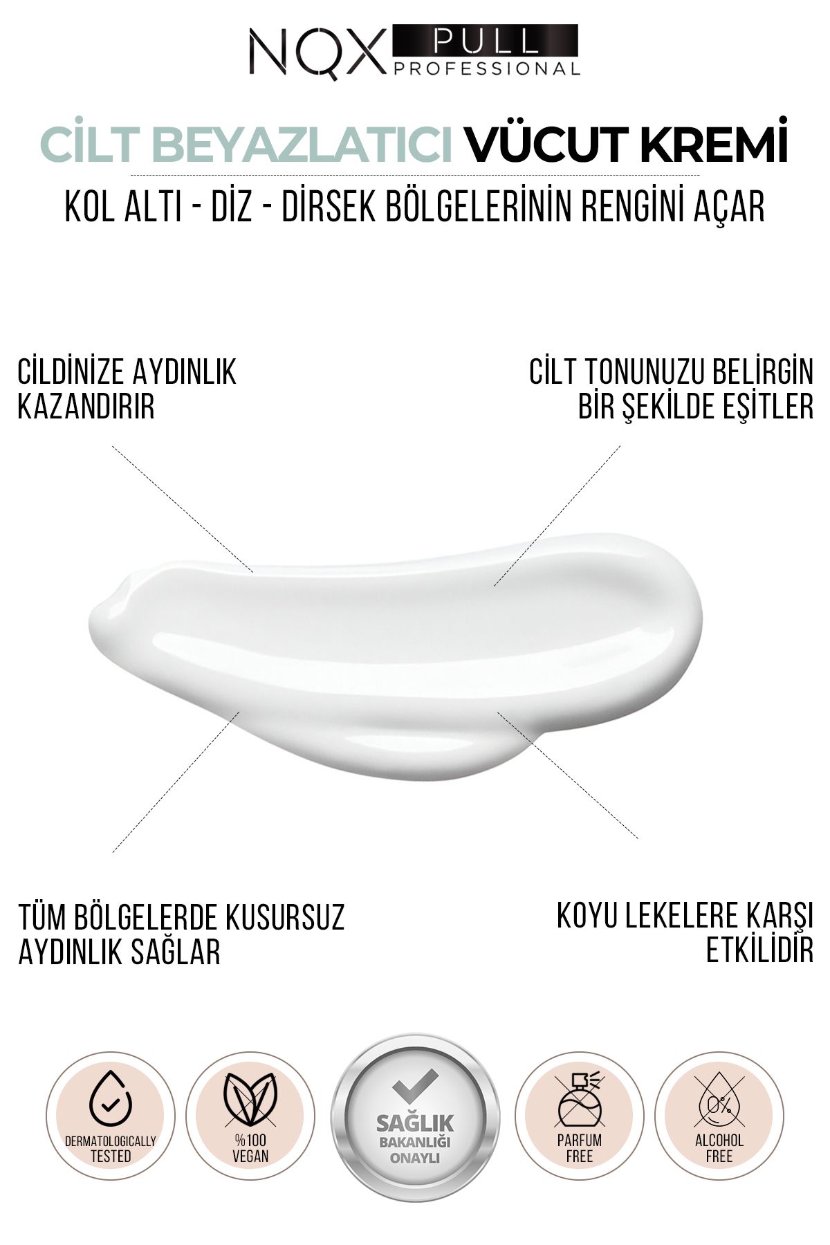 Cilt Beyazlatıcı Aydınlatıcı Glutatyonlu Leke Karşıtı Krem Kolajen, Niacinamide & Kojik Asitli