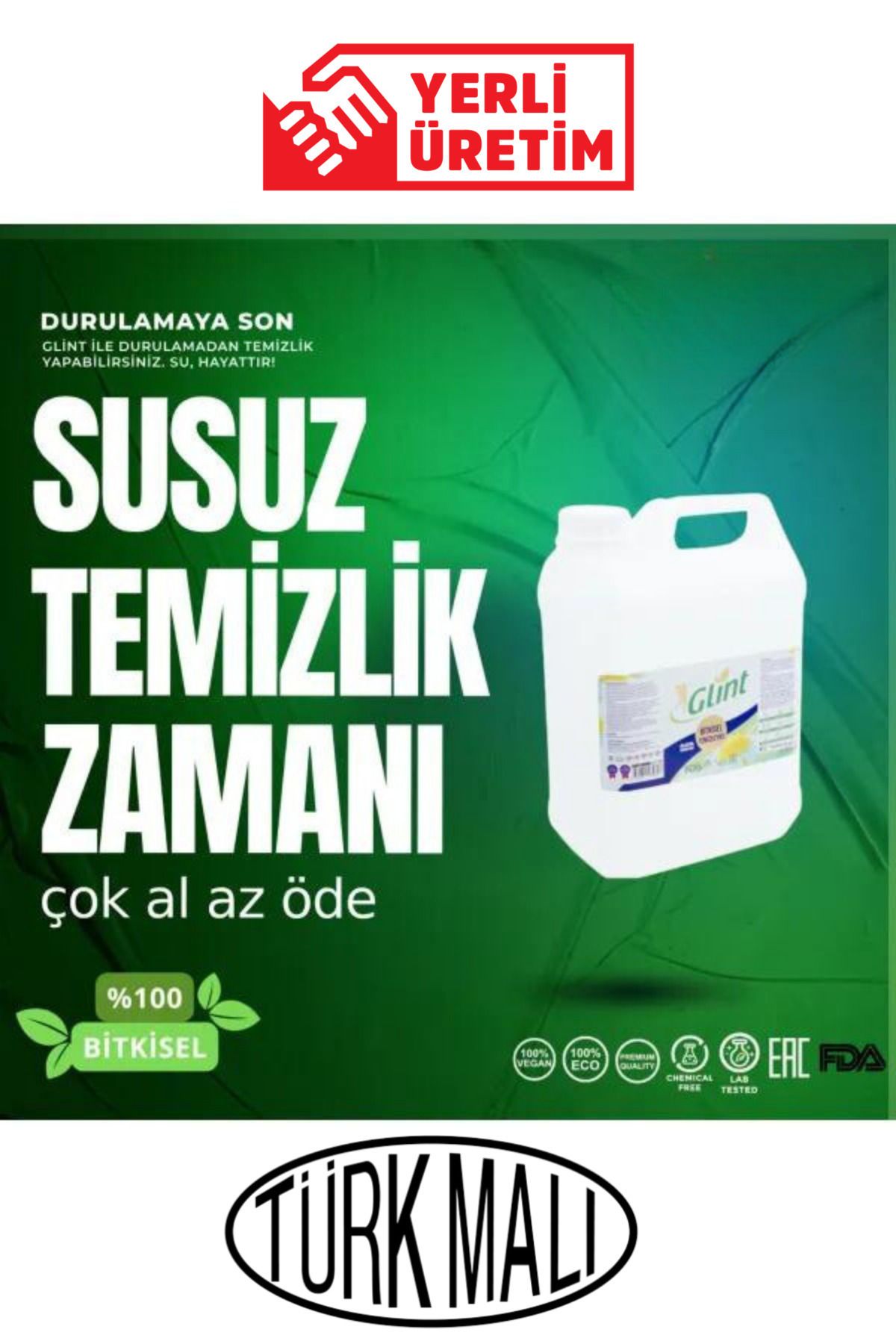 Glint5 Litre %100 BitkiselYerli Üretim Çok Am...