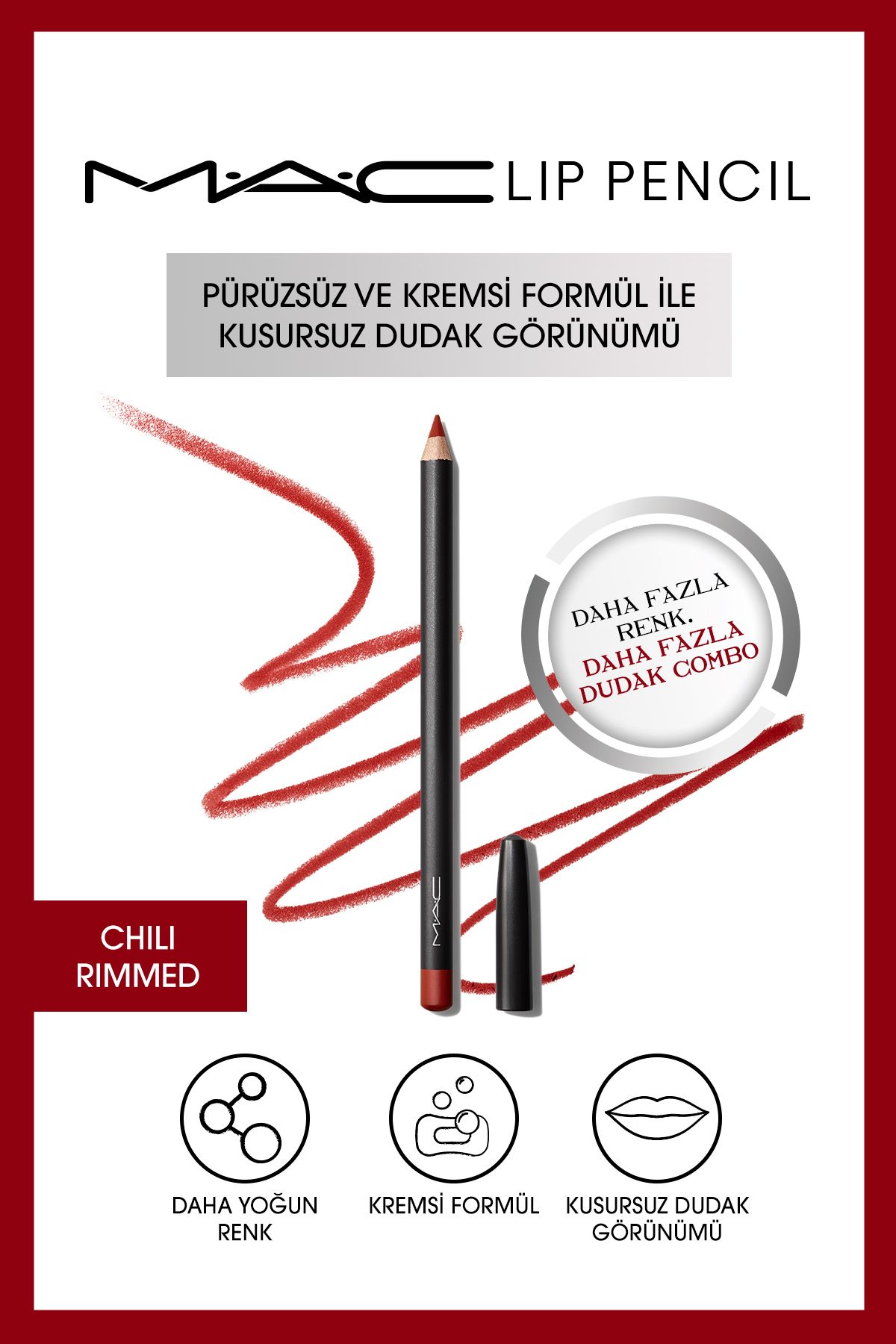 Lip Pencil Dudak Kalemi-CHILI RIMMED 1.45GM