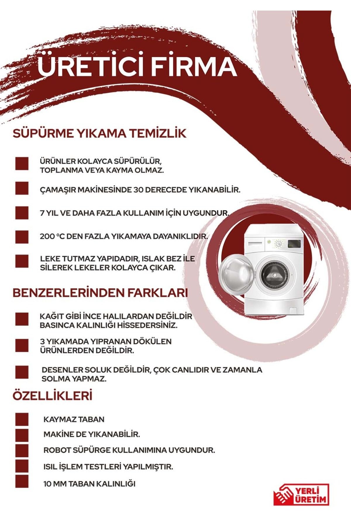 Modern Dijital Baskı Yıkanabilir Kaymaz Oturma Odası Salon Mutfak Antre Çocuk Odası Halısı