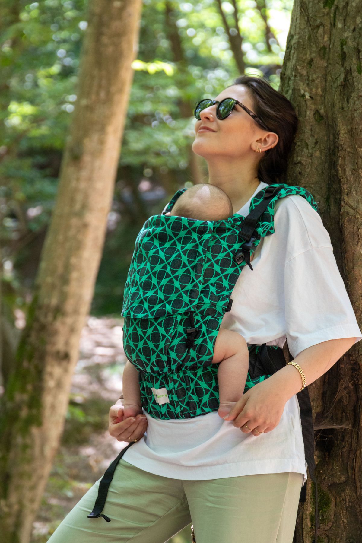 Softy Baby Carrier - Marble Emerald