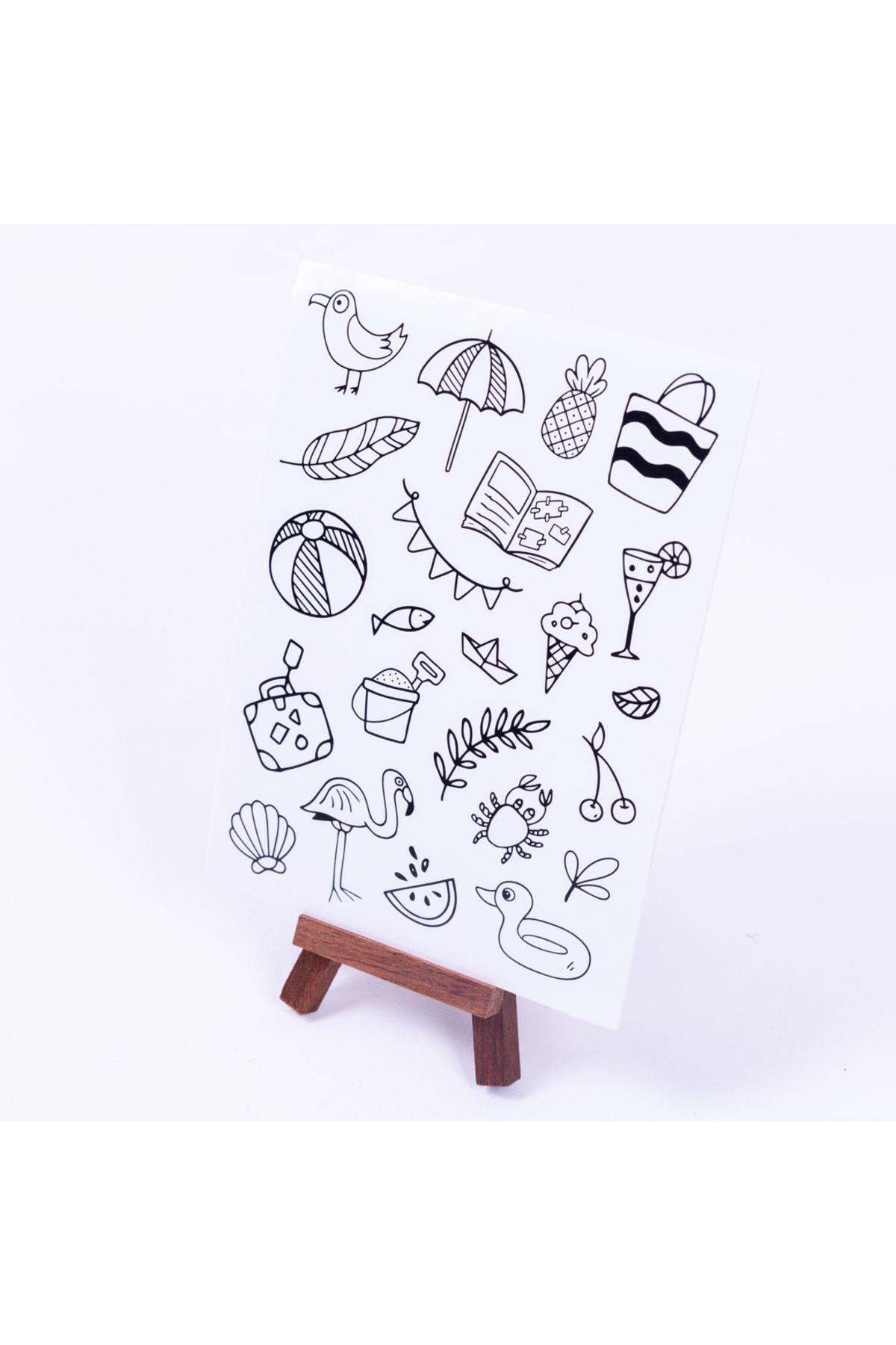 BimotifTatil Doddle StickerSeti, A5 2 Sayfa