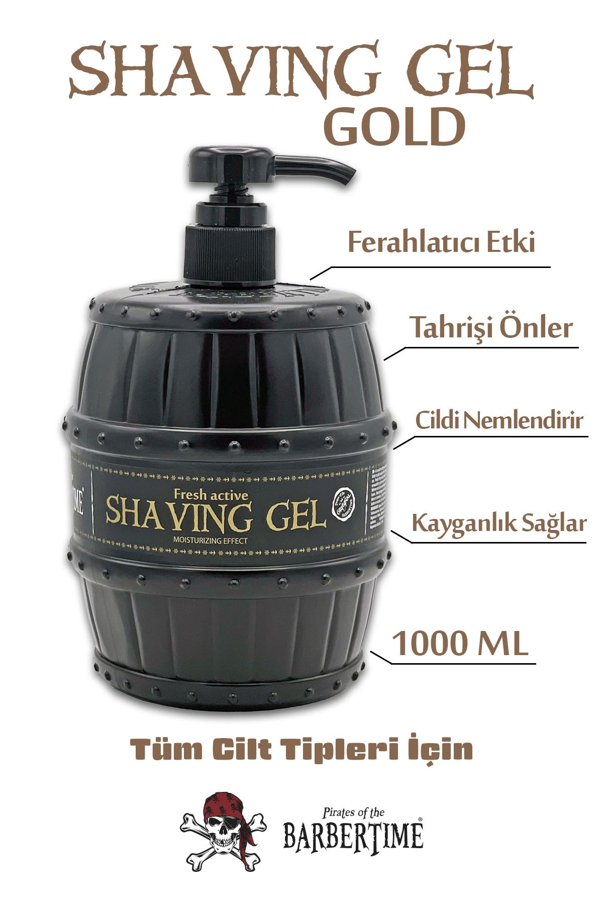 Barbertime Shaving Gel GoldOne - Profesyonel...