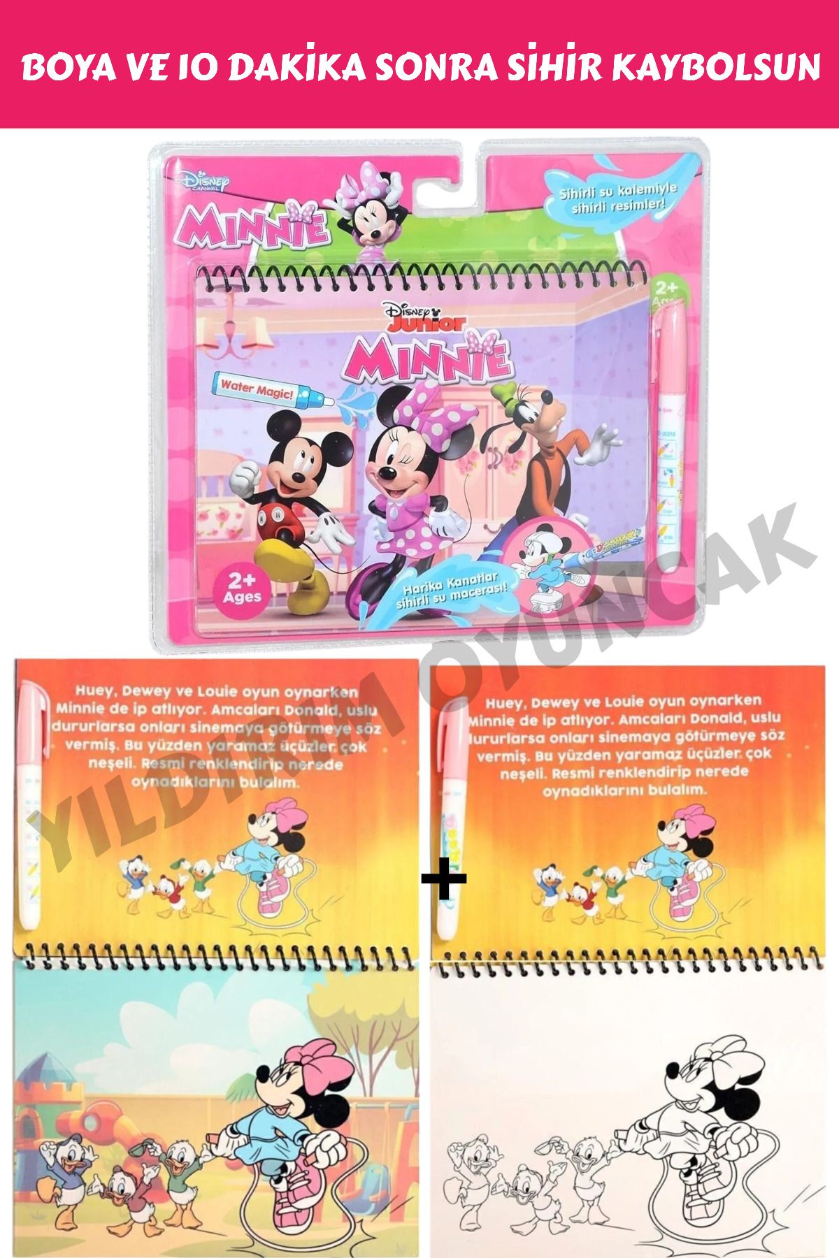 YILDIRIM OYUNCAK Magic WaterMinnie Mouse Sihi...